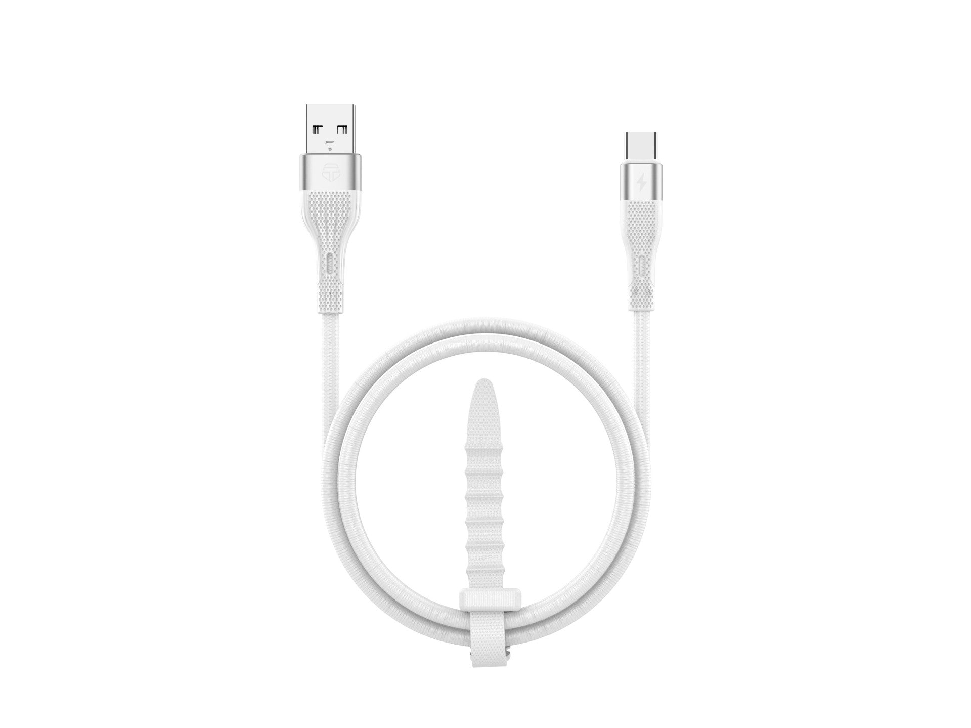 Techancy Cabo De Dados Usb Tipo C Branco TB1779, Carregamento Rápido De 3,1 A, Suporte Para Transferência De Dados De 480 Mbps