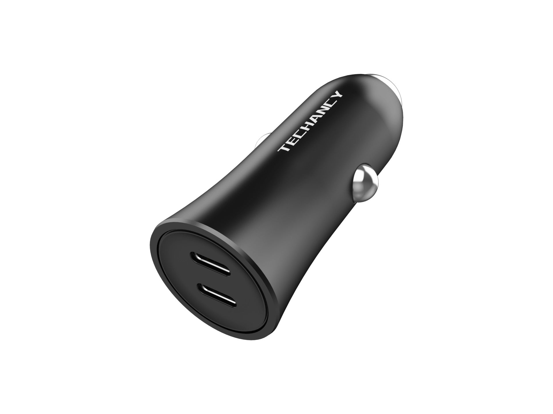Cargador de coche Techancy TC6429 de 40 W con doble USB C PD PPS QC3.0, carga rápida, 12 V, 24 V, color negro