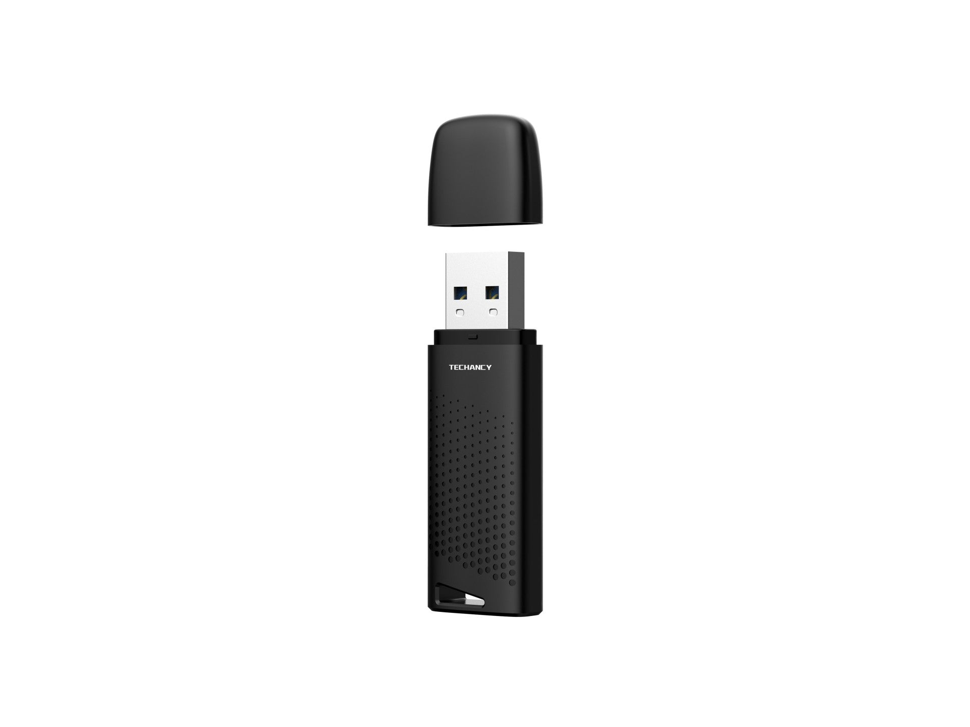 Techancy USB Flash Drive 8GB Preto LB2903, Usb 2.0, Compatível com PC/Mobile/Mac, Armazenamento seguro de ficheiros