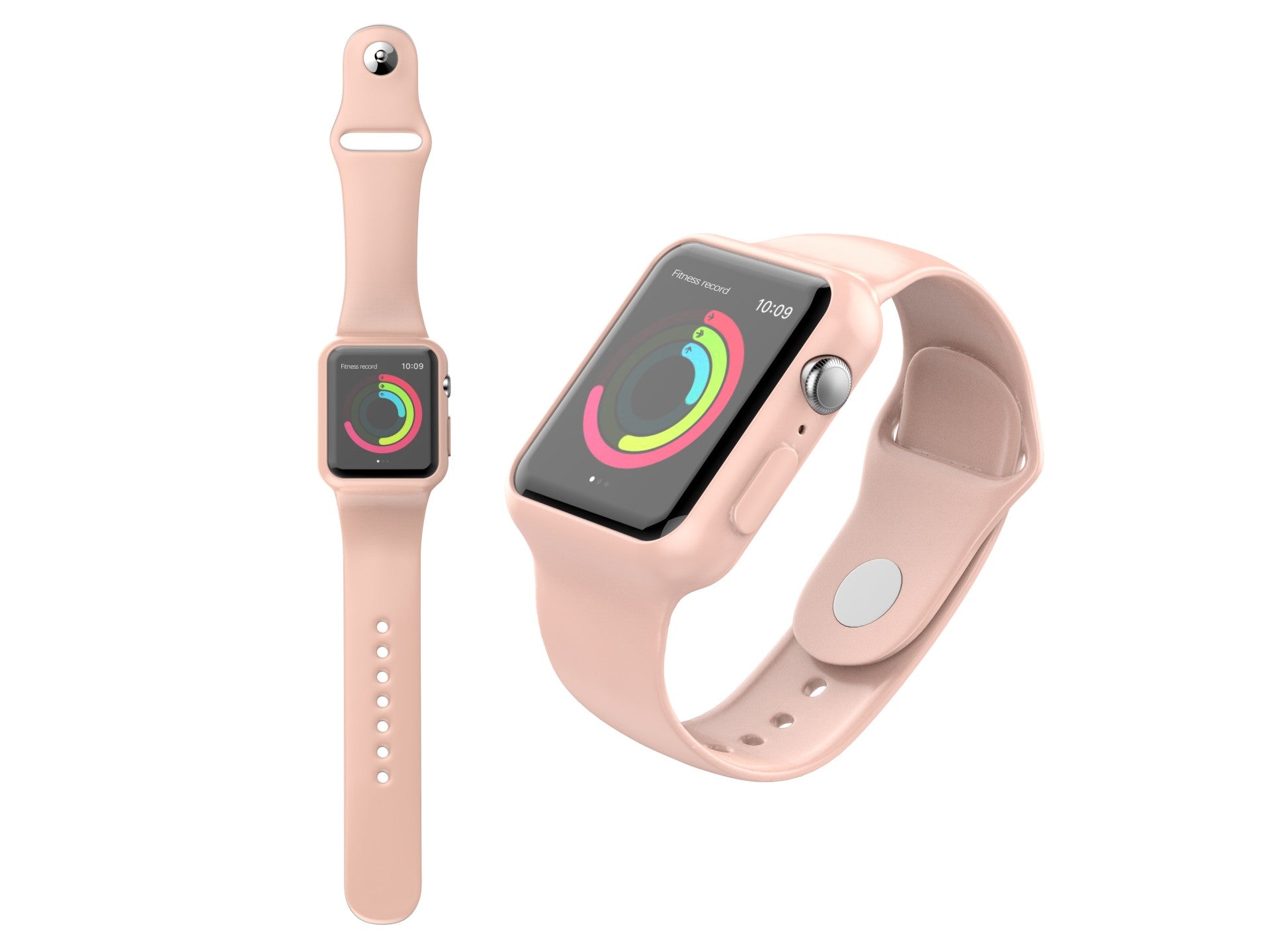 Correa adhesiva Techancy KC2112 para Apple Watch de 42-44 mm, color rosa