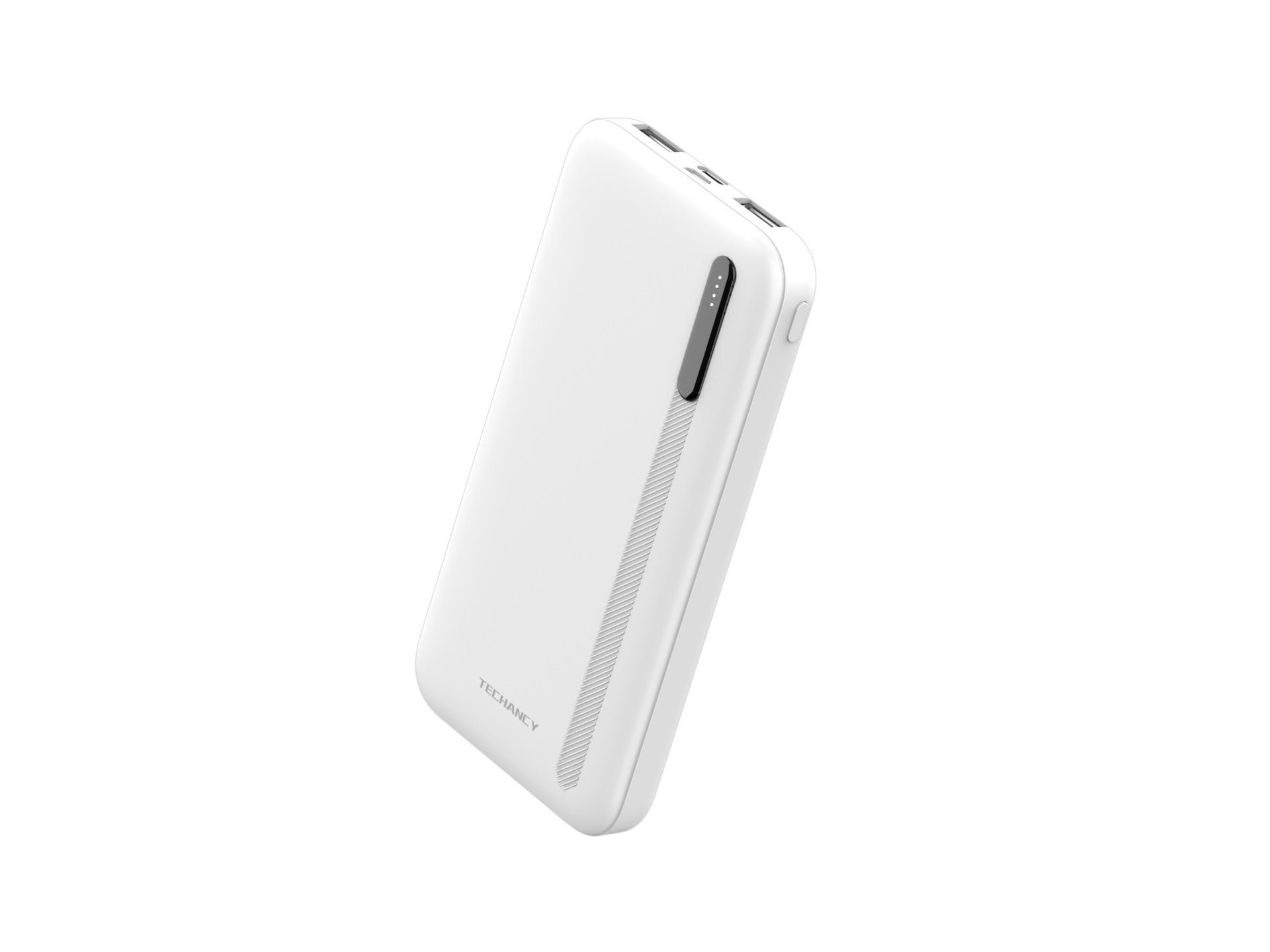 Techancy Power Bank 10000mah White  TF2775, Carregamento Rápido De 10w Para Smartphones, Tablets E Muito Mais!