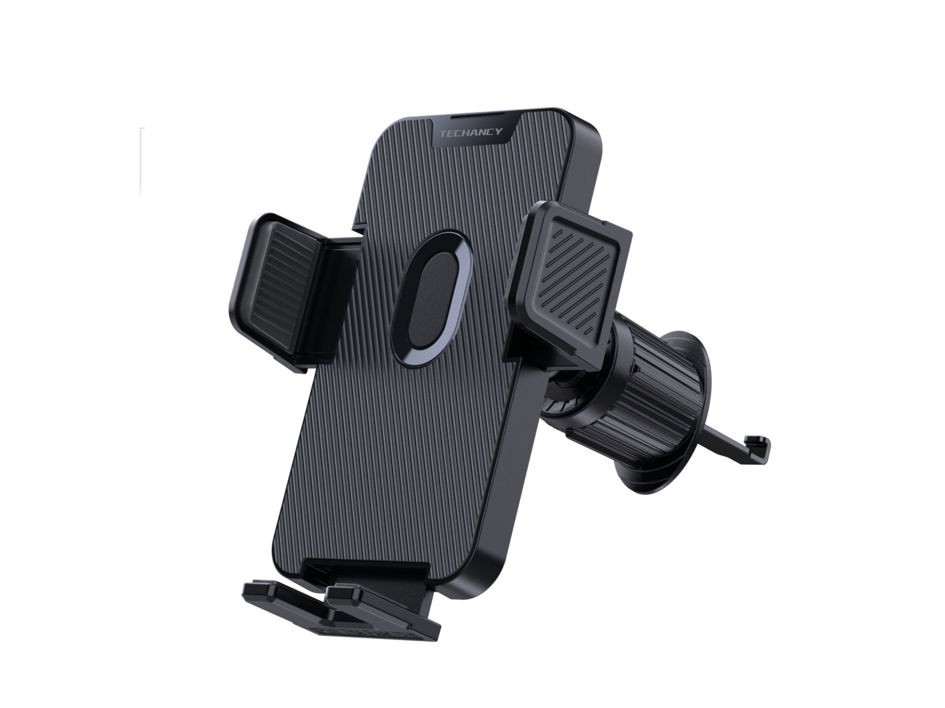 Soporte para teléfono de coche Techancy Ti2301, negro, para rejilla de ventilación, para dispositivos de 4,7 a 7,2 pulgadas, giratorio 360°