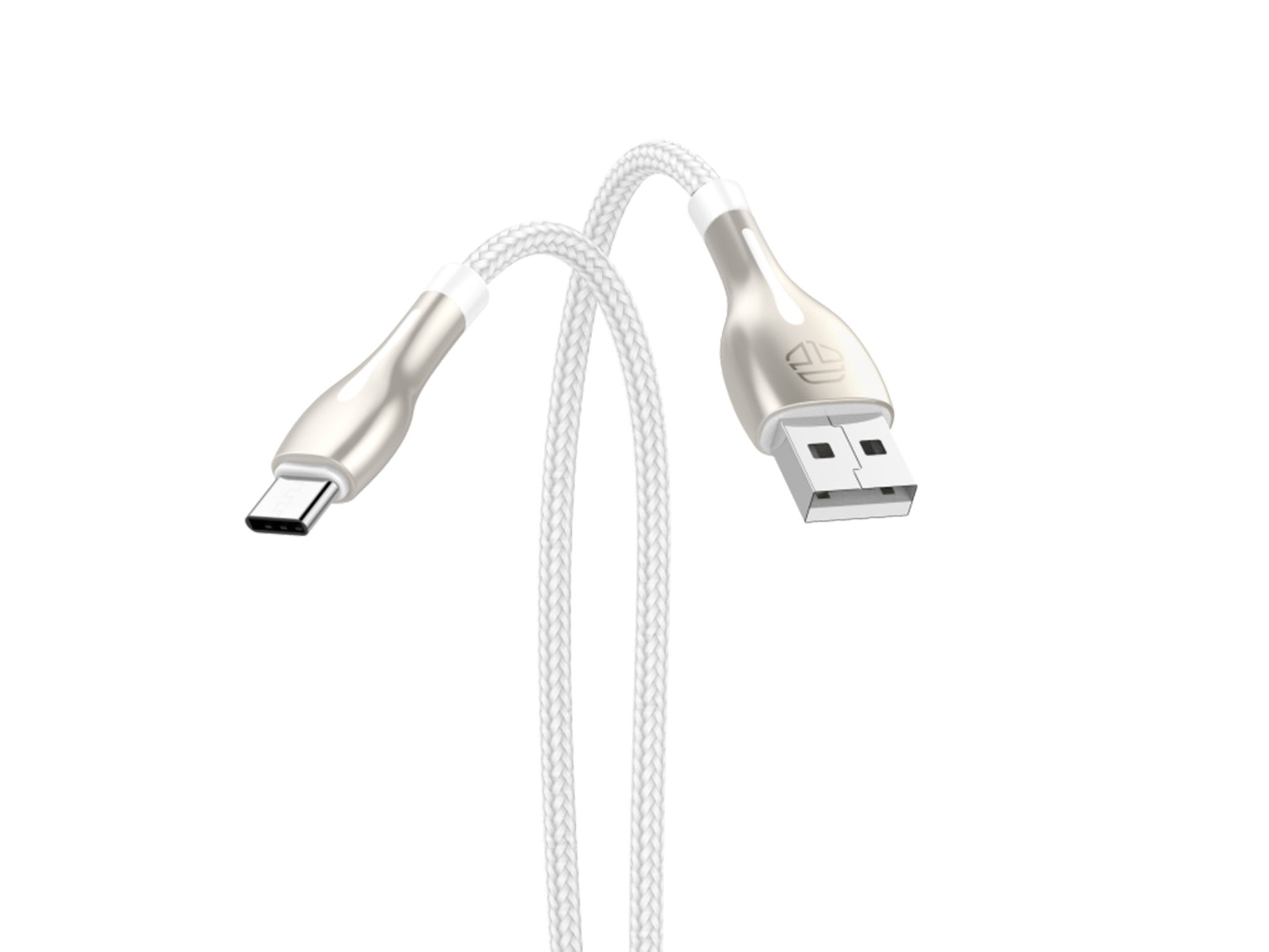 Techancy USB Type-C Metal Data Cable, TB1765, 1 m, 2.4 A, Gray