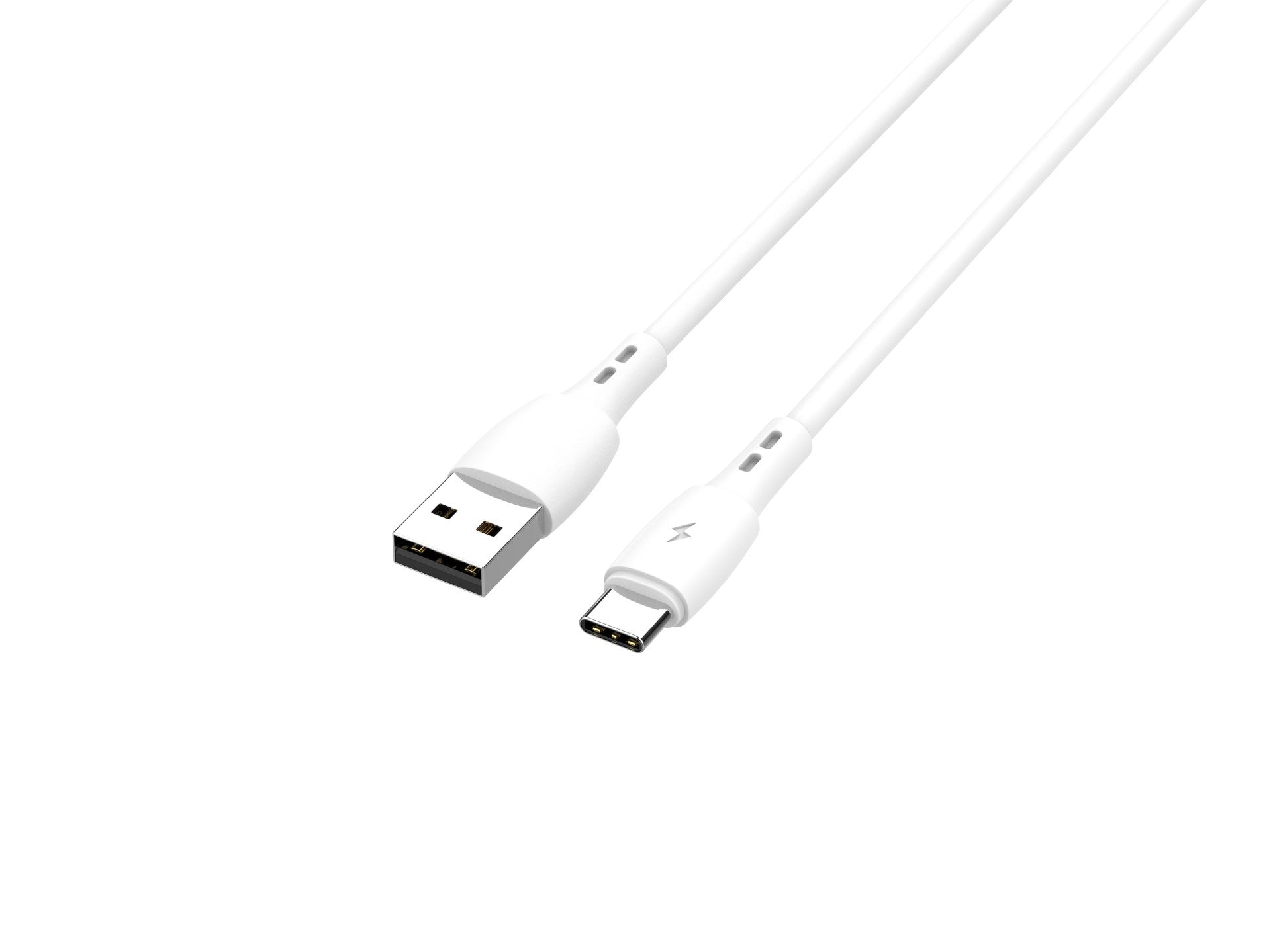 Cable de datos USB tipo C Techancy blanco TB1778, carga de 2,4 A, 30 cm, apto para usar con banco de energía