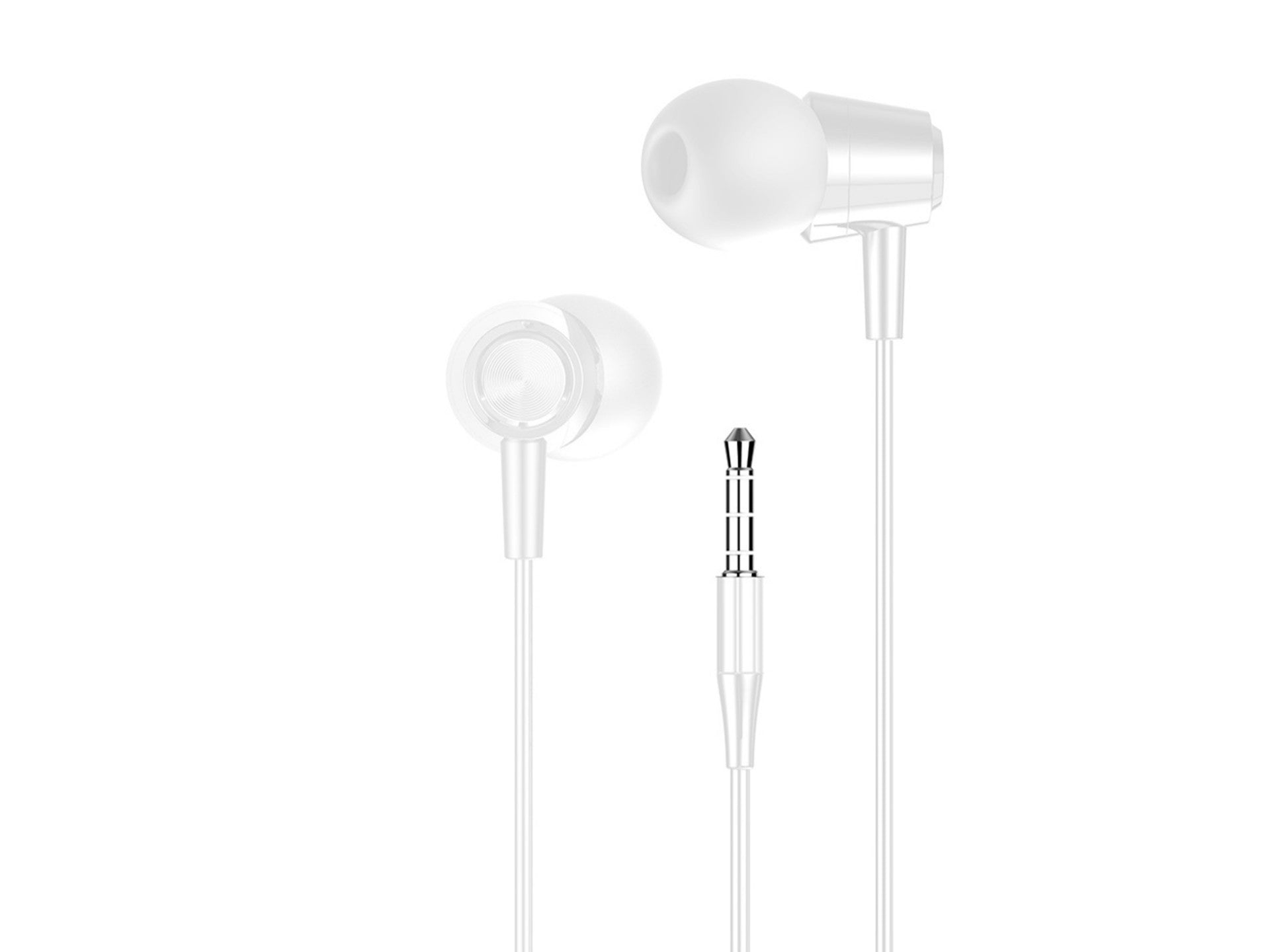 Techancy Wired In-Ear Headphones 3.5mm TD8025 Stereo Comfortable Clear Sound with In-Line Control for Mobile Phone and Tablet