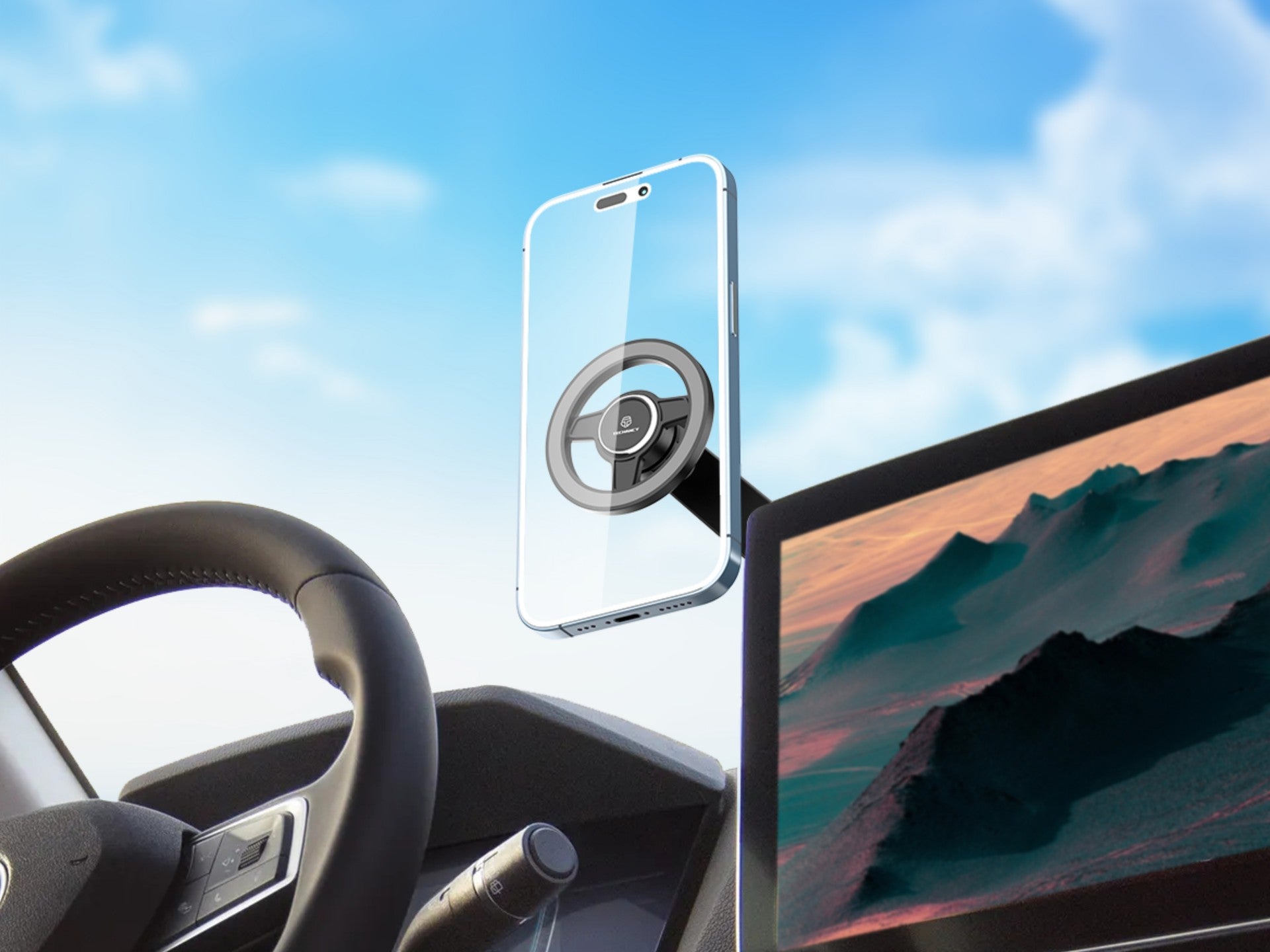 Techancy Suporte Magnético Para Telemóvel Para Automóvel TI2321 Para Ip 12-16 E Acessórios Mag Safe, Ajuste De 360