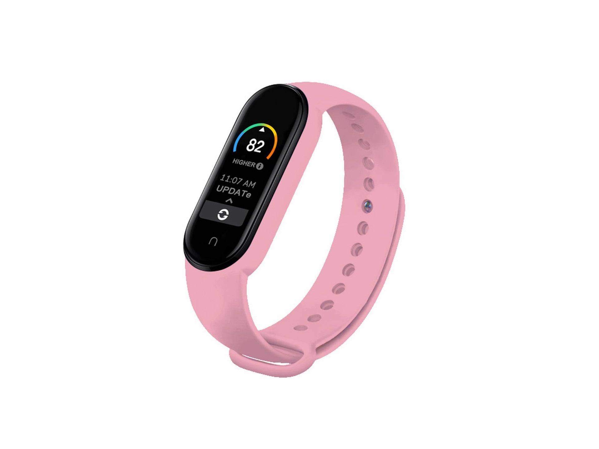 Techancy Pink Silicone Wristband KC2107, Compatible with Mi7 Smart Band, Made of Silicone, Soft and Comfortable.