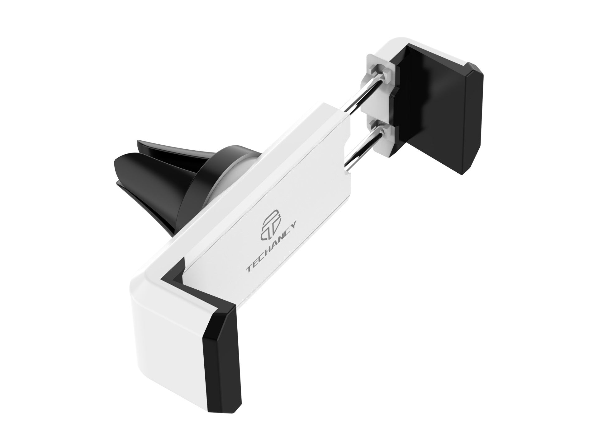 Soporte para teléfono de coche Techancy TI2280 con rejilla antivibración para teléfonos de 4,7 a 6,4 pulgadas, color blanco