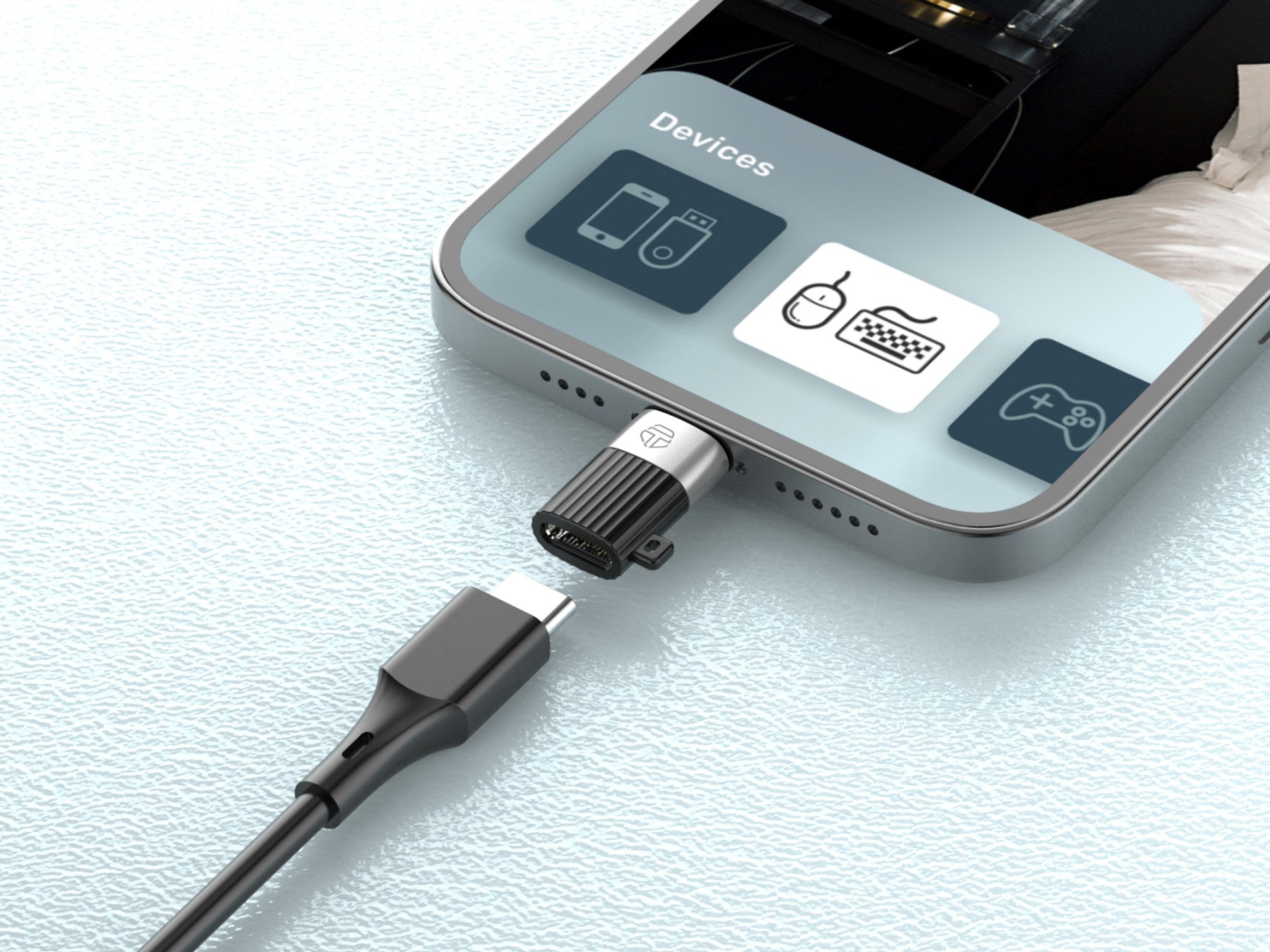 Techancy Adaptador Otg KK2103,MICRO Para Tipo-c,Suporta Carregamento E Transferência De Dados,Compacto E Portátil