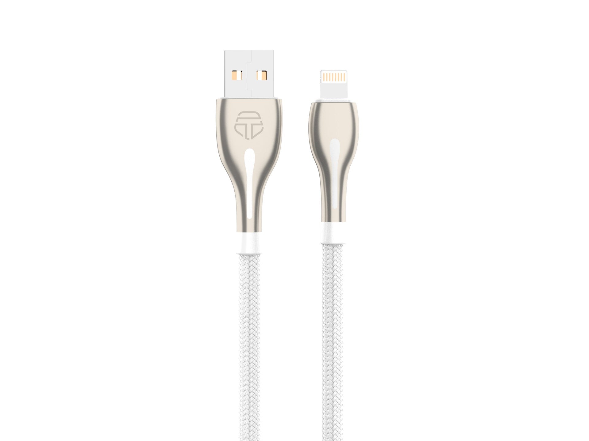 Techancy USB-iP Metal Data Cable, TB1765, 1 m, 2.4 A, Gray