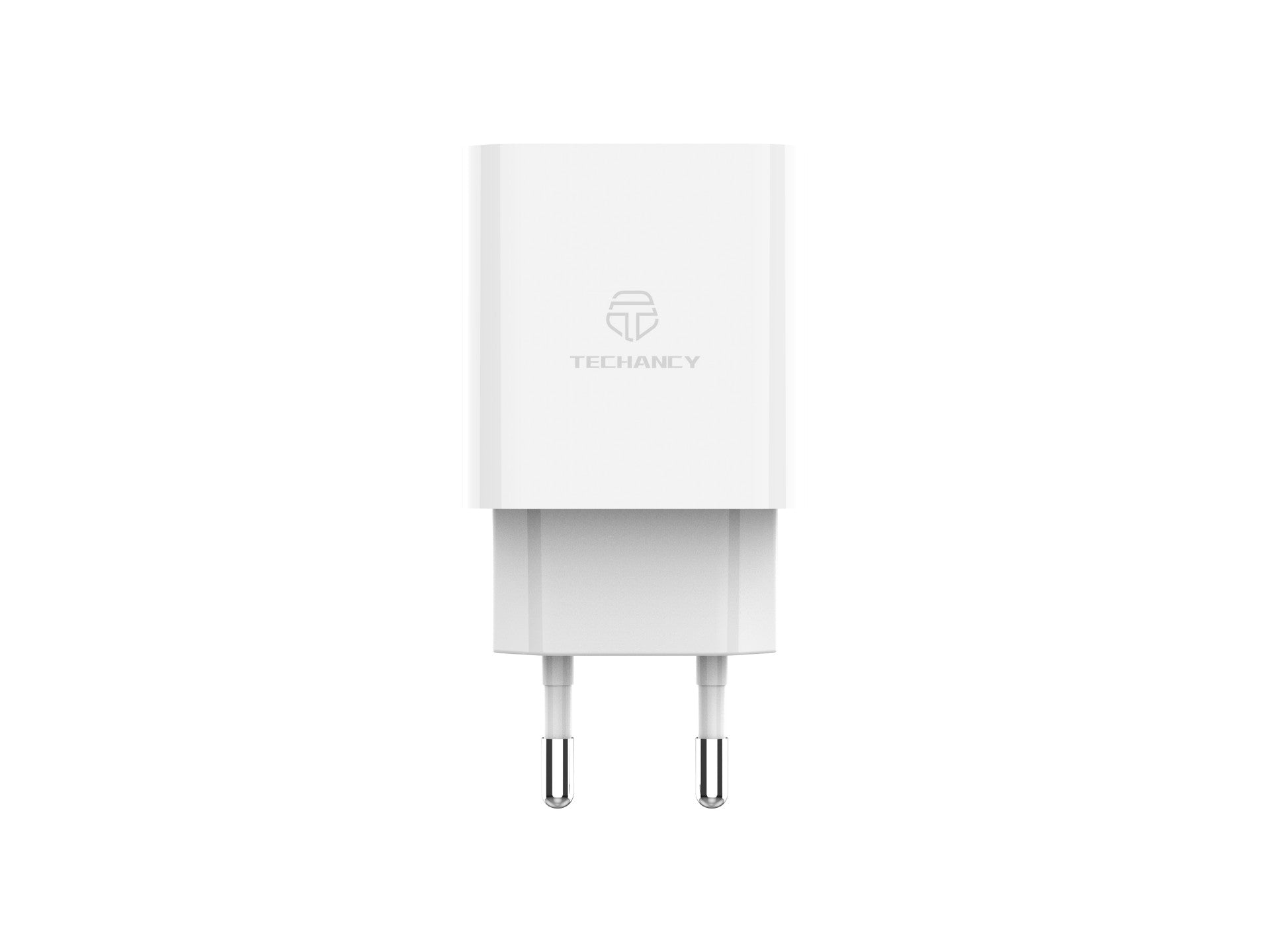 Cargador Techancy TA2814 con salida USB-C de 33 W, carga rápida PD3.0, compatible con varios smartphones (blanco)