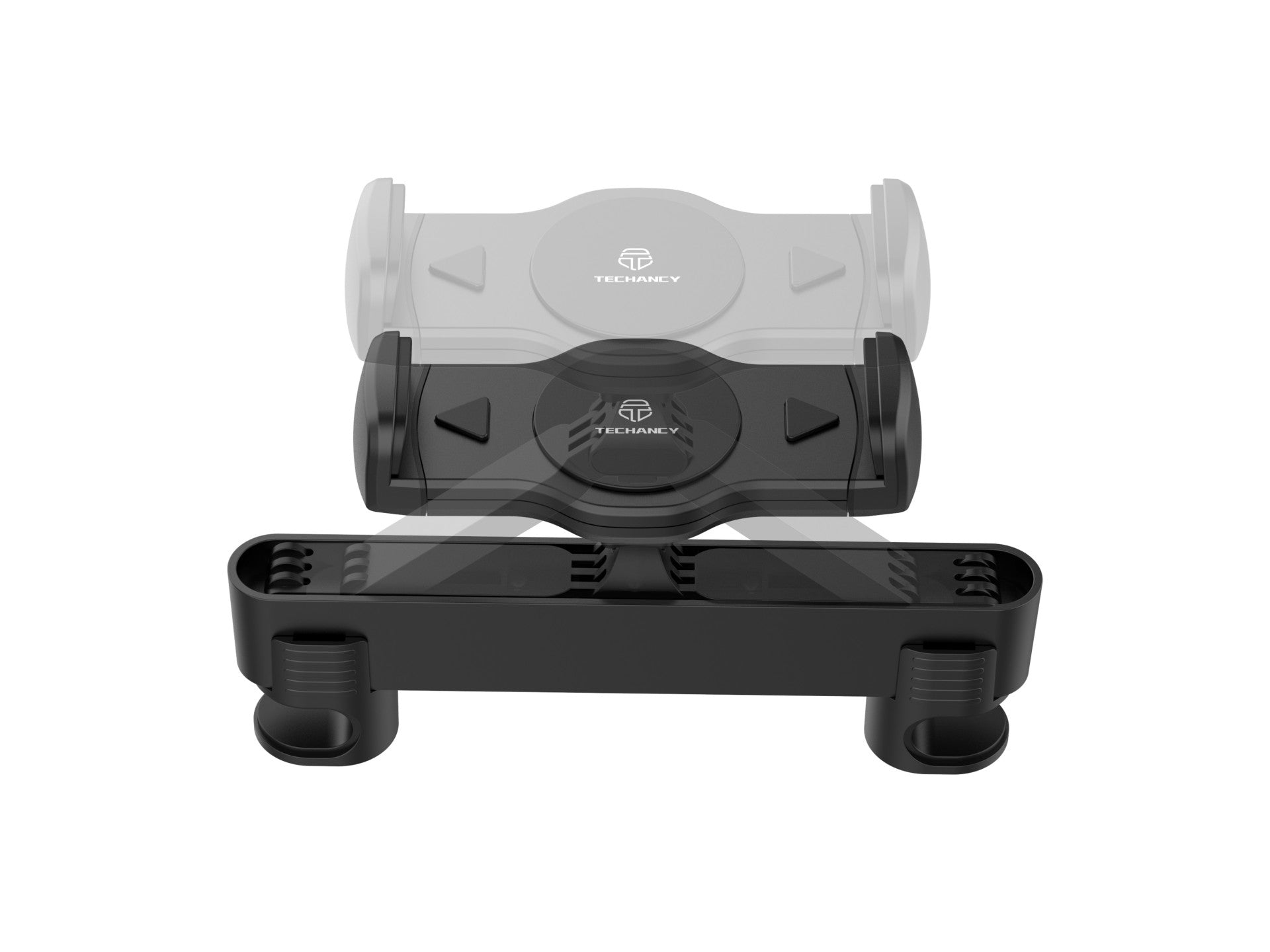 Techancy Suporte Para Banco Traseiro Do Automóvel TI2322, Para Dispositivos De 4,7-13 Polegadas Giro De 360 Preto