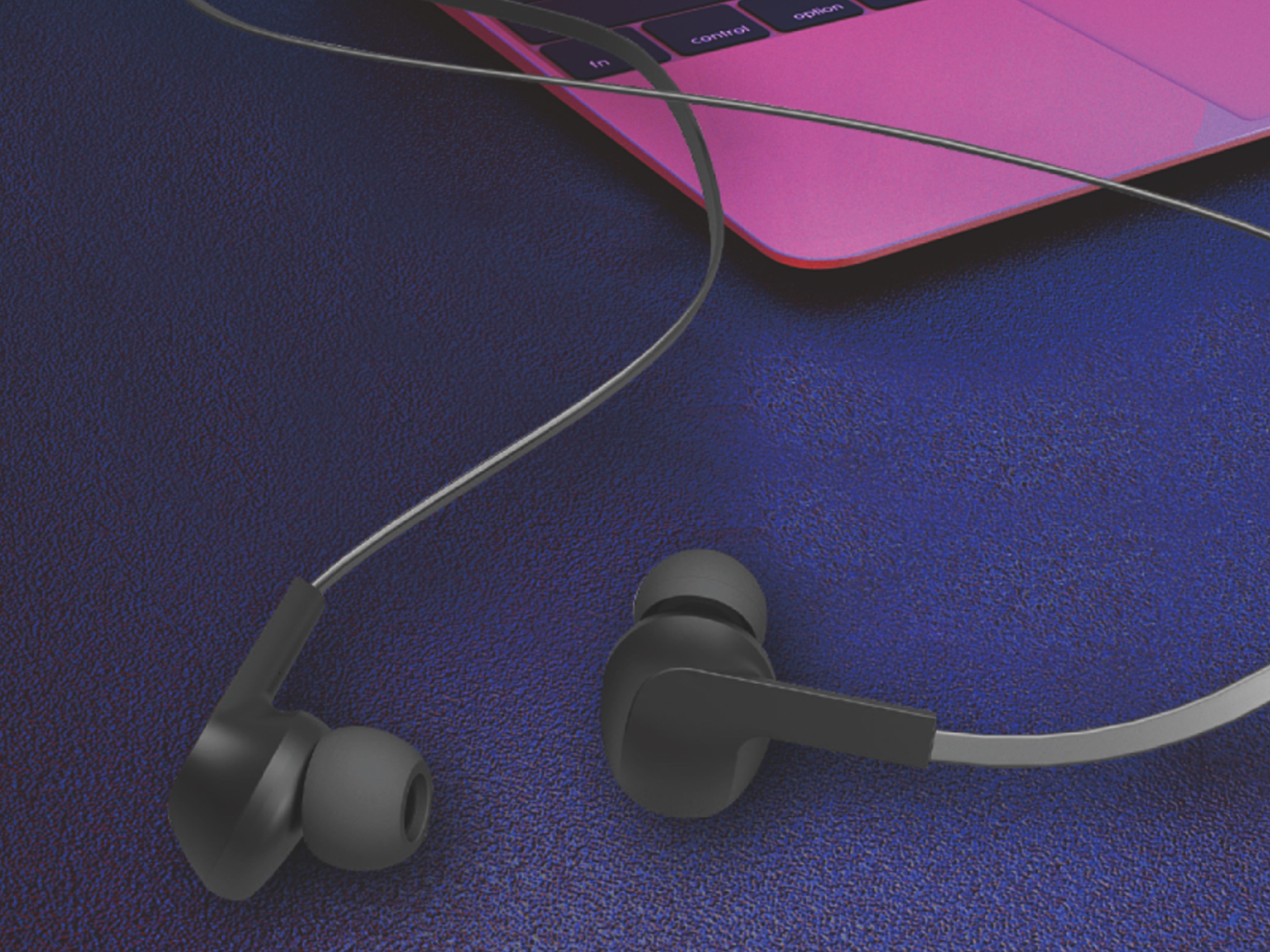 Techancy Wired Headset Black TD8022, Integrated Microphone, 3.5 mm, Compatible with Smartphones and Tablets