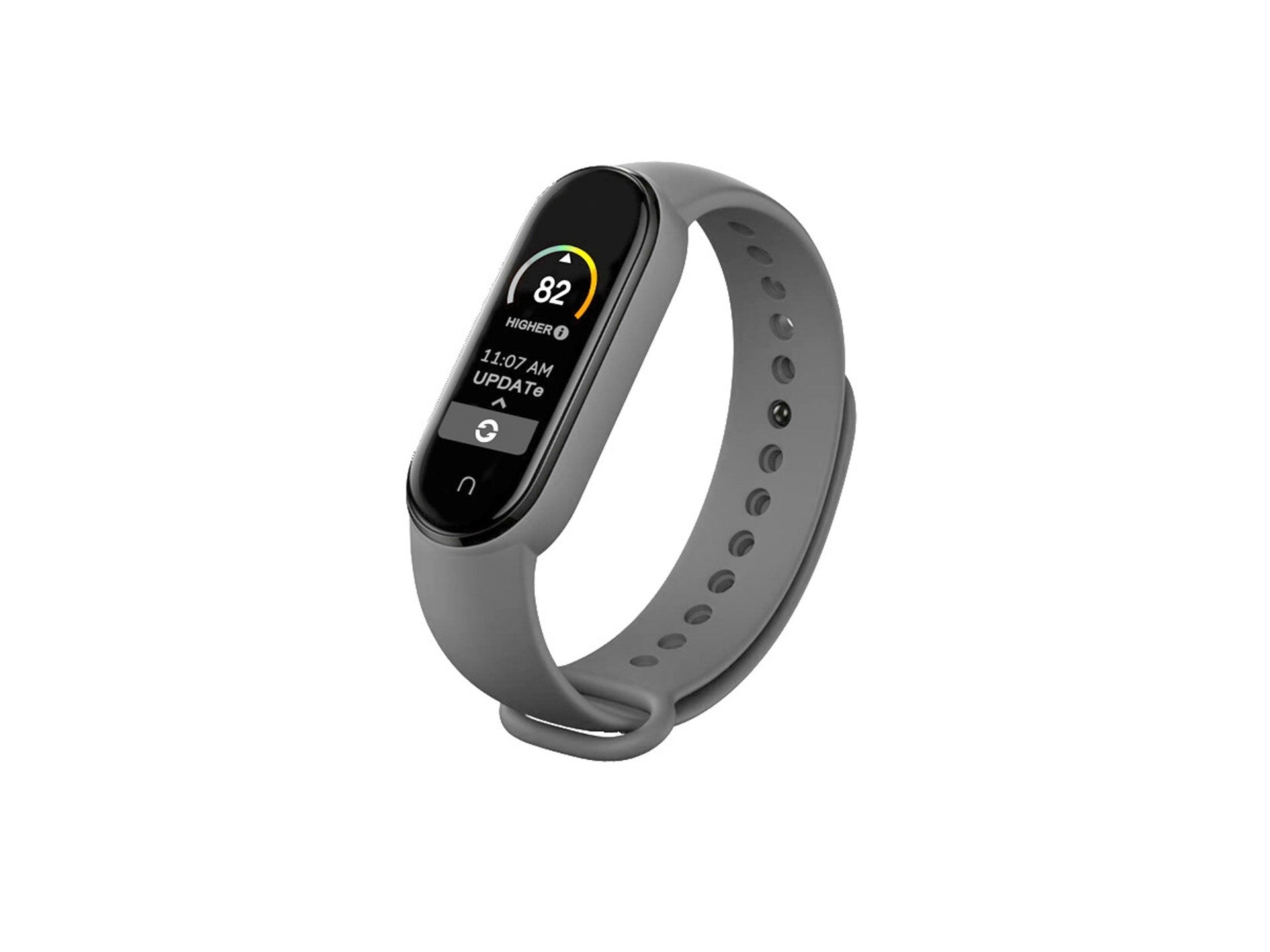Techancy Gray Silicone Wristband KC2107, Compatible with Mi7 Smart Band, Made of Silicone, Soft and Comfortable.