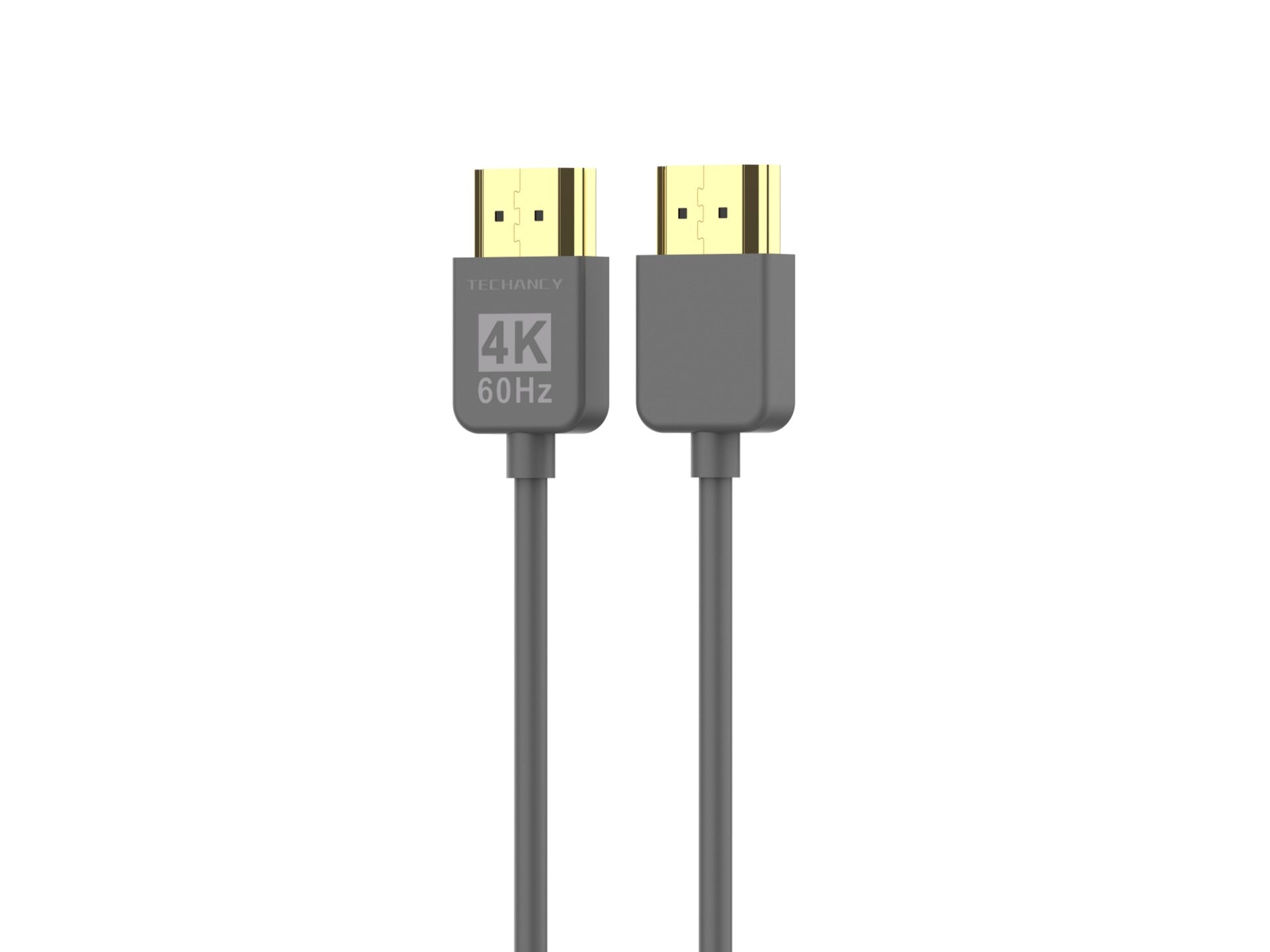 Cable de video HDMI 4K Techancy TL7292, 1,5 m, gris, compatible con 4K a 60 Hz, ideal para computadoras, televisores y proyectores