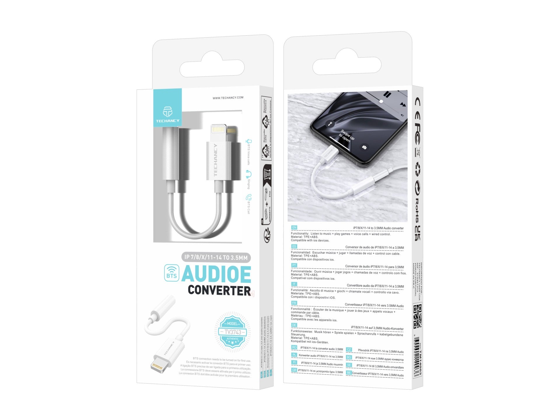 Techancy Magnetic Car Phone Holder Ti2285, Strong Magnetic Adsorption Capacity. Black and Red.