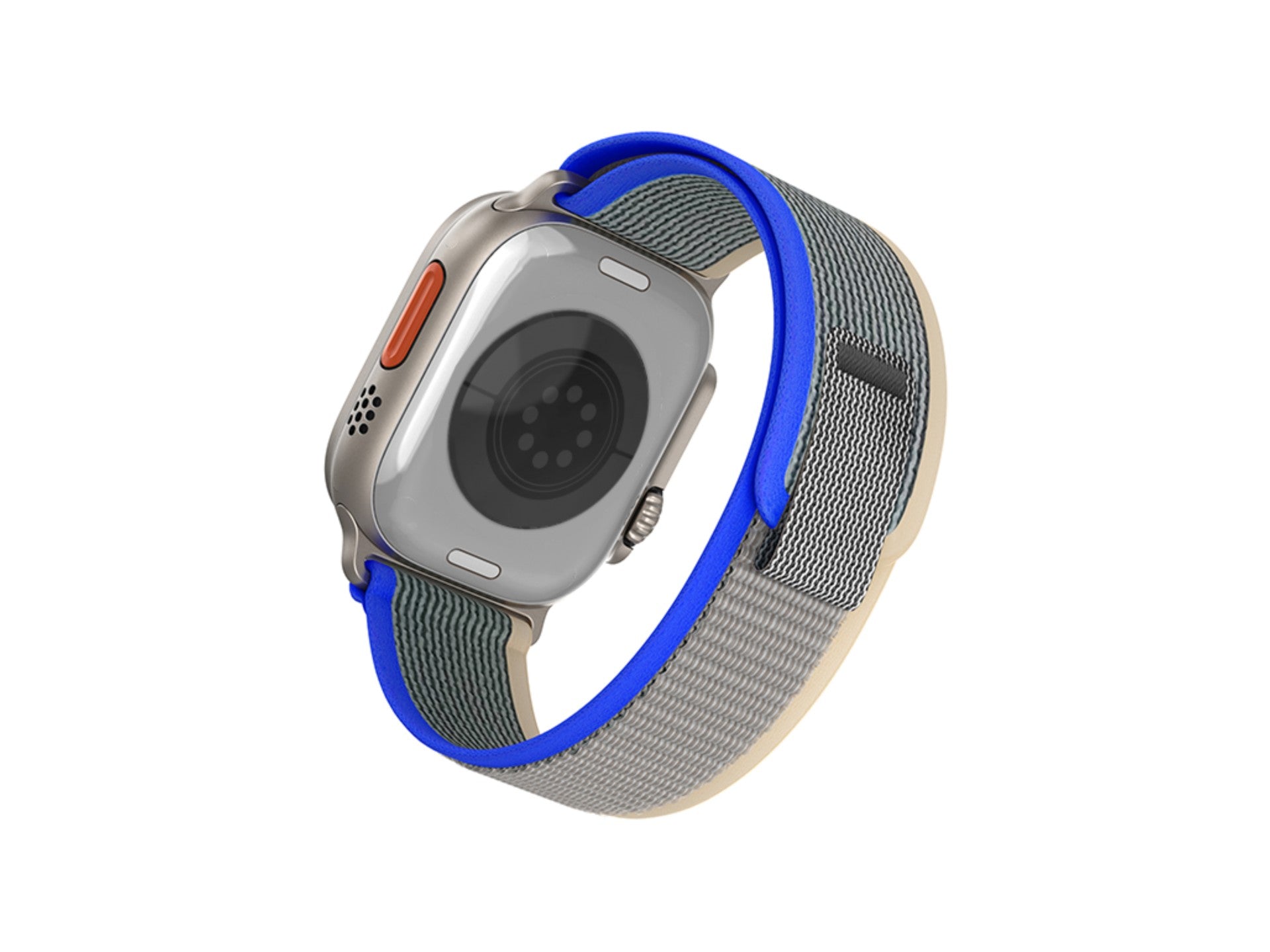 Correa deportiva negra Techancy KC2121, compatible con Apple Watch Ultra 42 mm/44 mm/45 mm/49 mm, nailon y velcro, cierre ajustable.