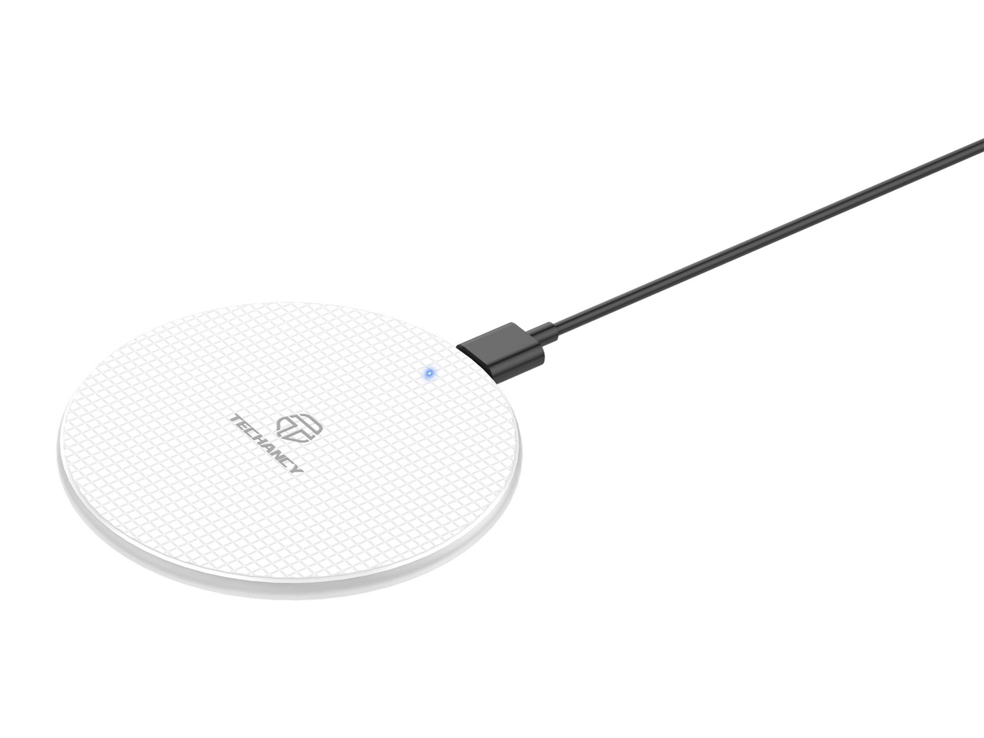 Techancy 10W Wireless Charger for Mobile Phones, TF2786, Compatible with Android and Apple Phones, Black