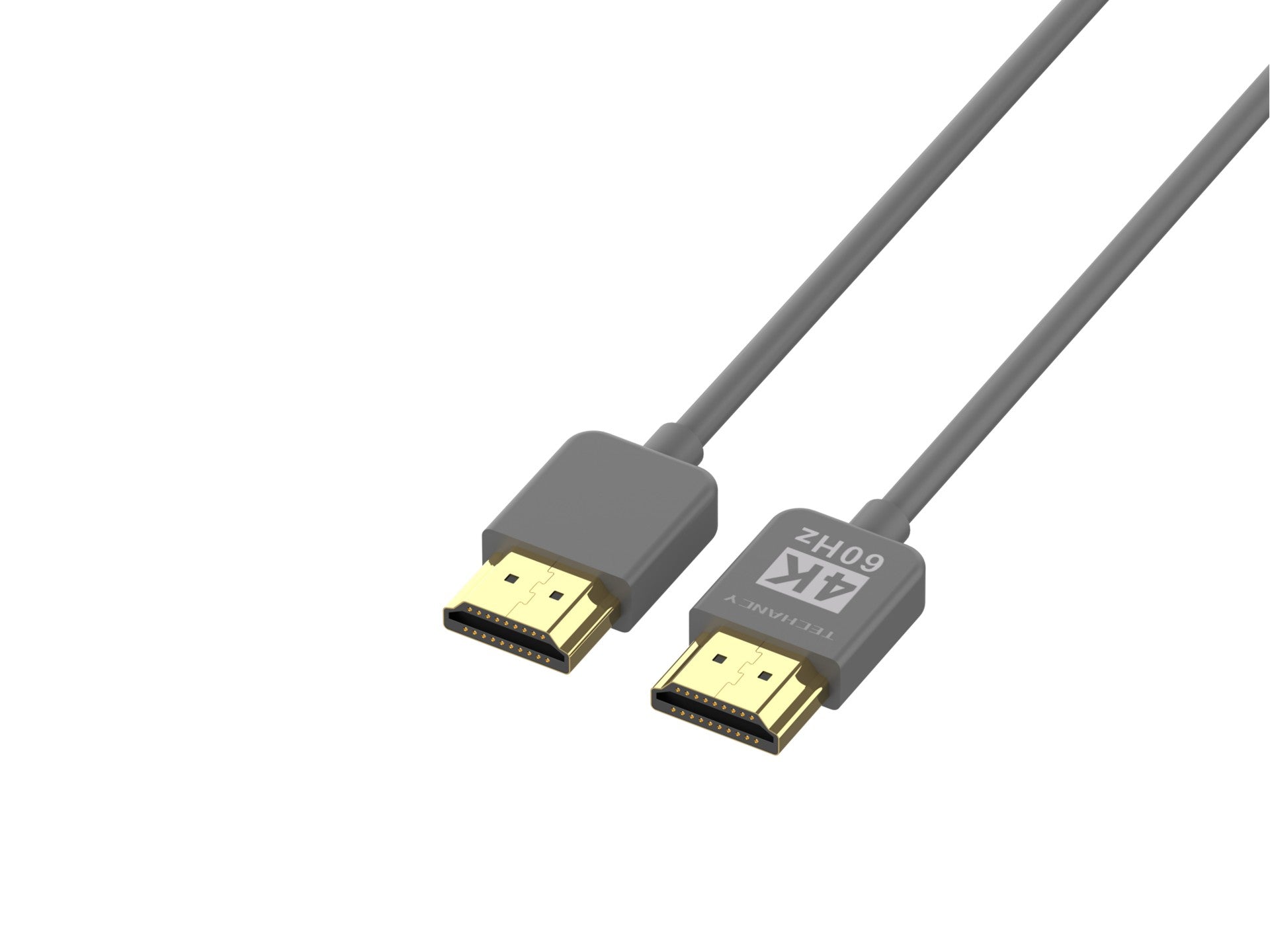 Cable de video HDMI 4K Techancy TL7292, 1,5 m, gris, compatible con 4K a 60 Hz, ideal para computadoras, televisores y proyectores