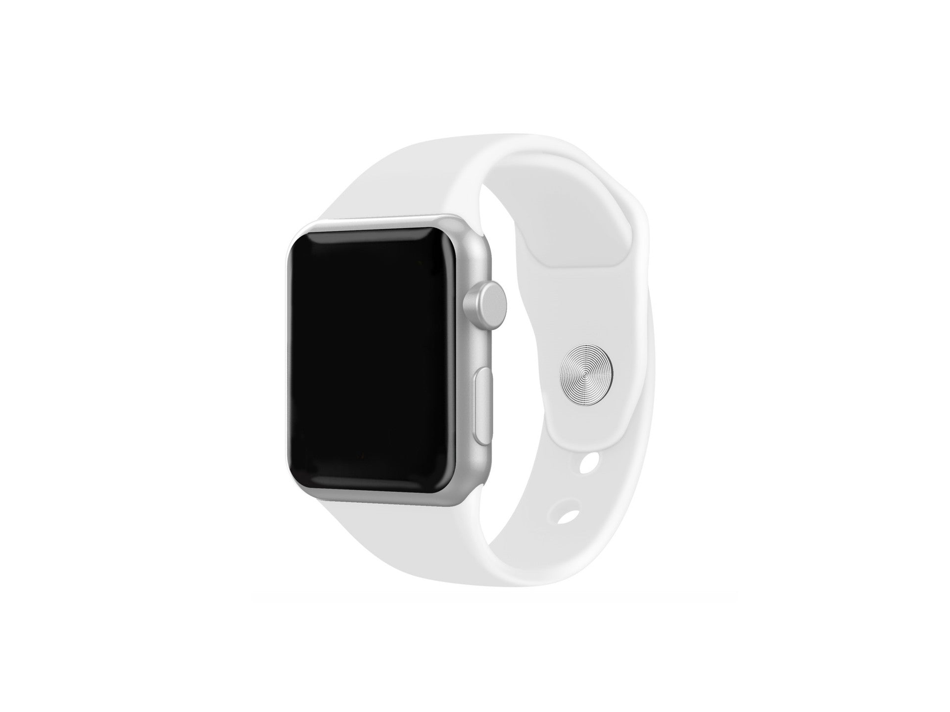 Pulsera de silicona gris Techancy KC2106, compatible con Apple Watch 42/44/45/49 mm, hecha de silicona, suave y cómoda.