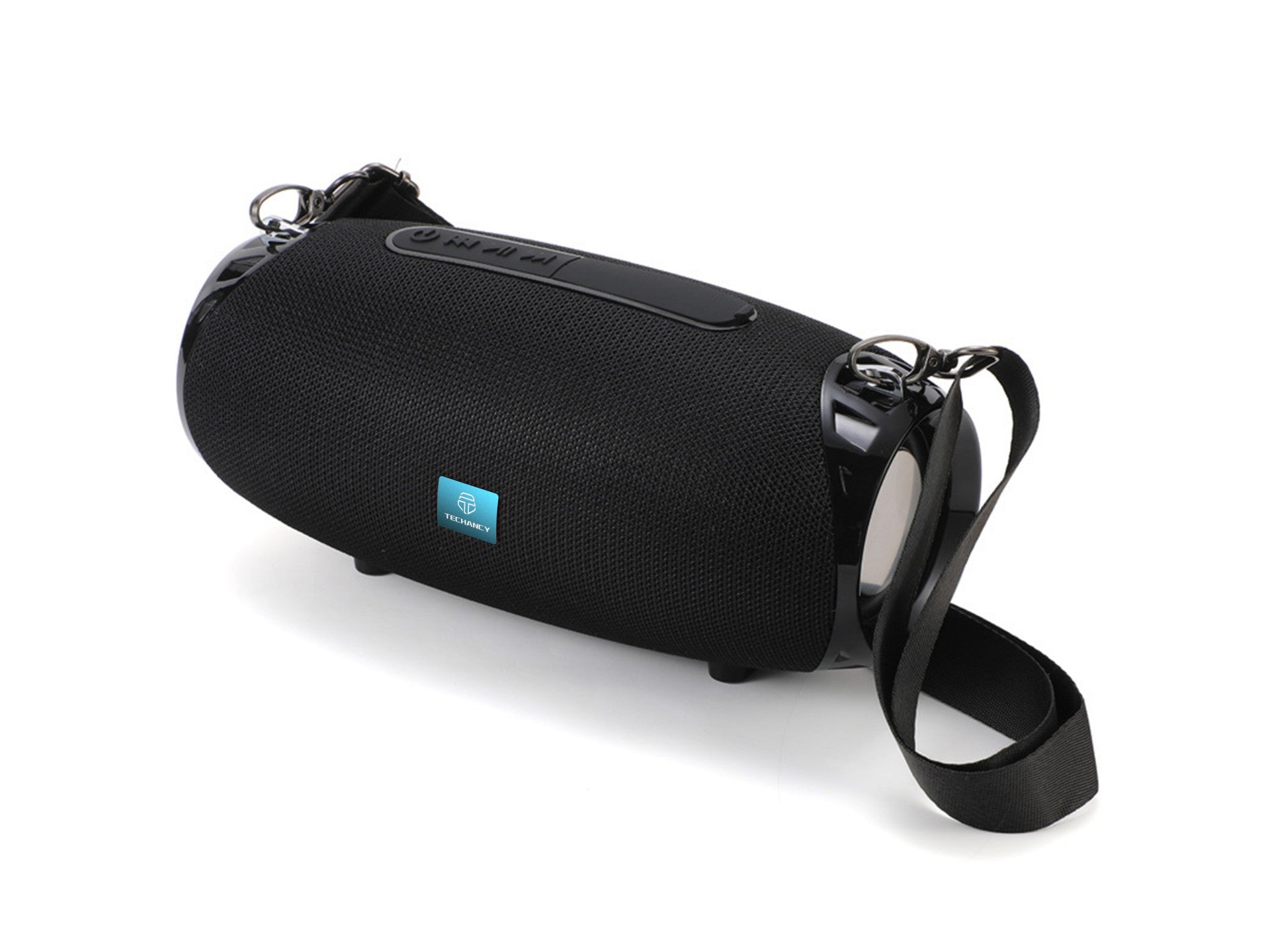 Techancy TH2631 Black Wireless Speaker, with Built-in 5W Battery*2 Speakers, Supports TWS/TF/AUX Inputs