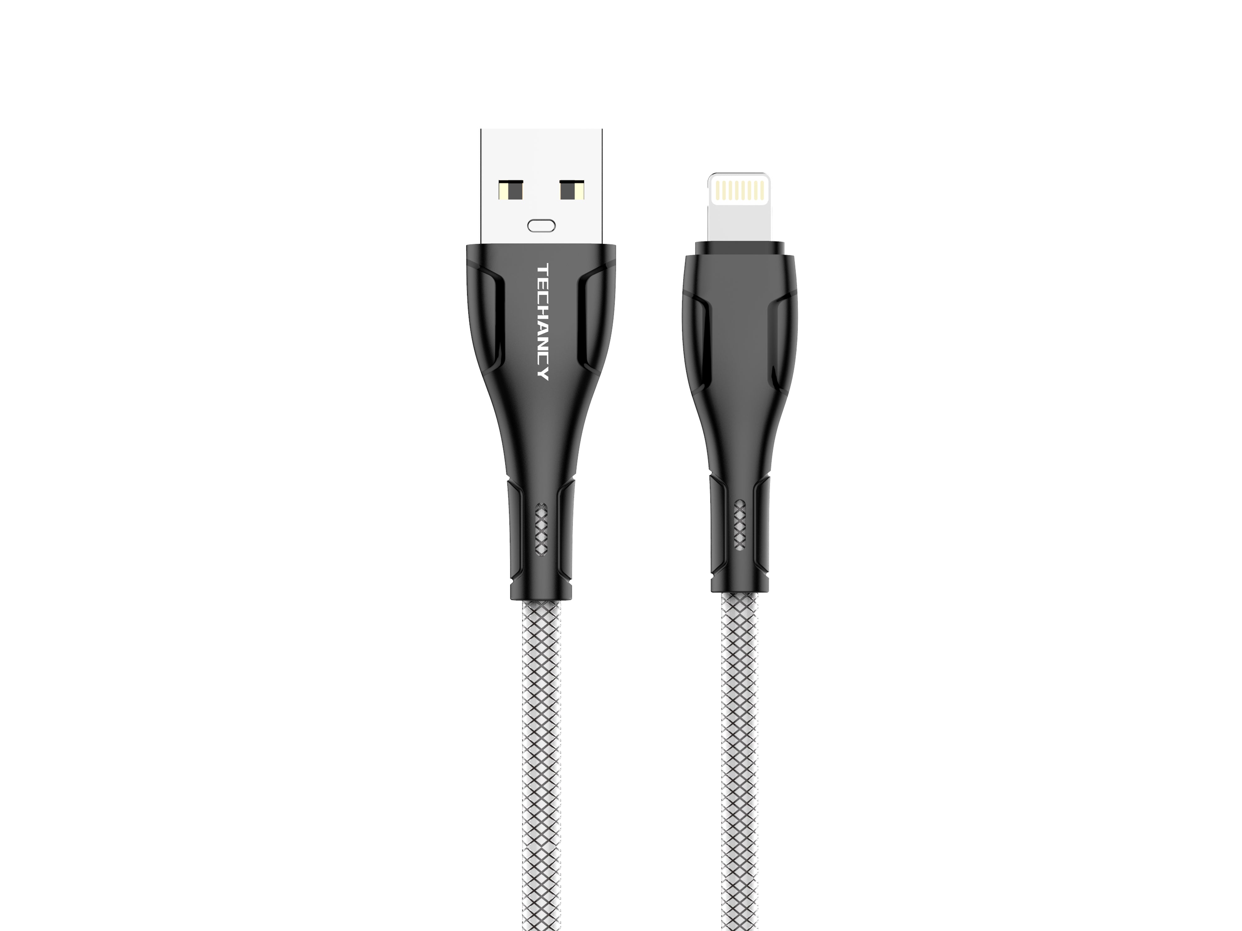 Techancy Cabo De Dados Usb-Ip8/X/11-14 Preto TB1696, Carregamento De 2,4 A, Transferência De Dados Compatível