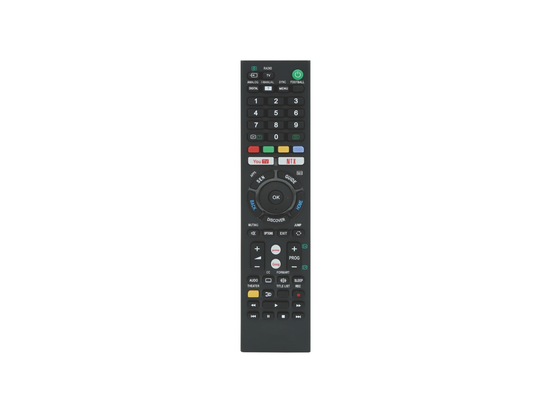Techancy Controlo Remoto De Tv TU2415, Compatível Com Televisores Da Marca Sony, Emparelhamento Automático Sem Configuração