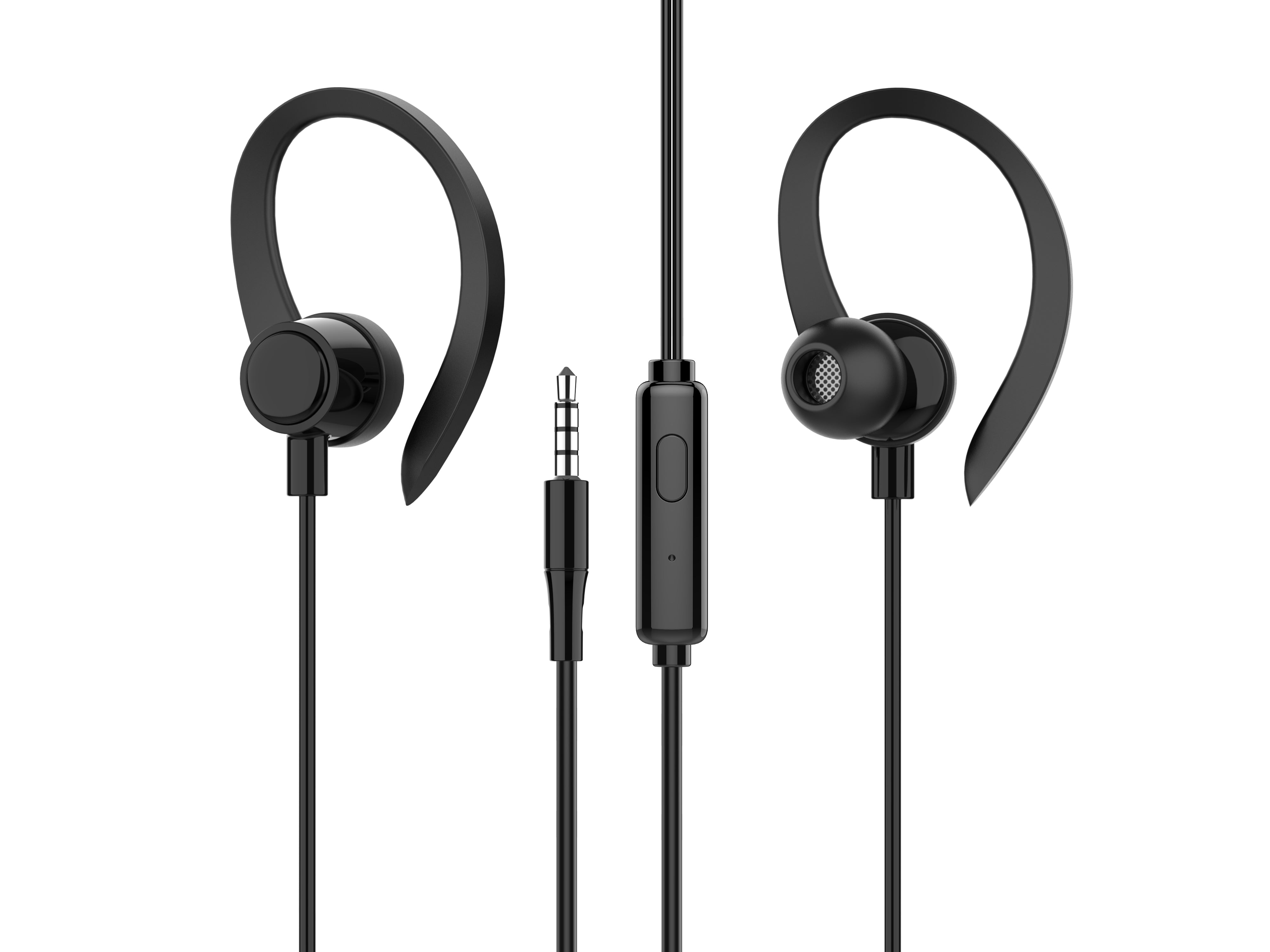Auriculares estéreo Techancy TD8058 de 3,5 mm, cable de 1,2 m con micrófono, sonido de alta fidelidad y comodidad, color negro