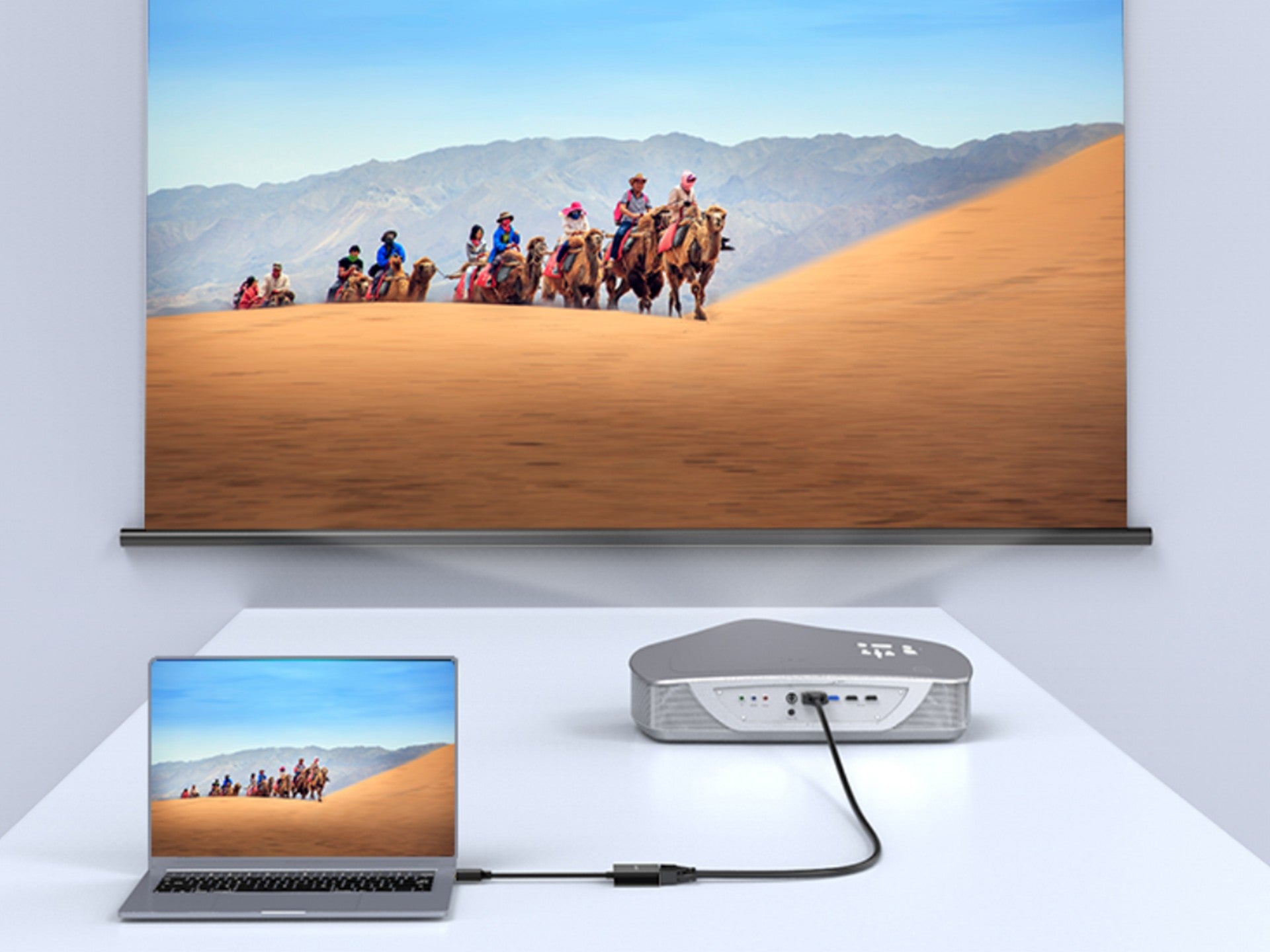 Techancy Conversor De Vídeo Hd TL7325,  Interface Hdmi Para Vga, Suporta Resolução Hd 1080p, Preto