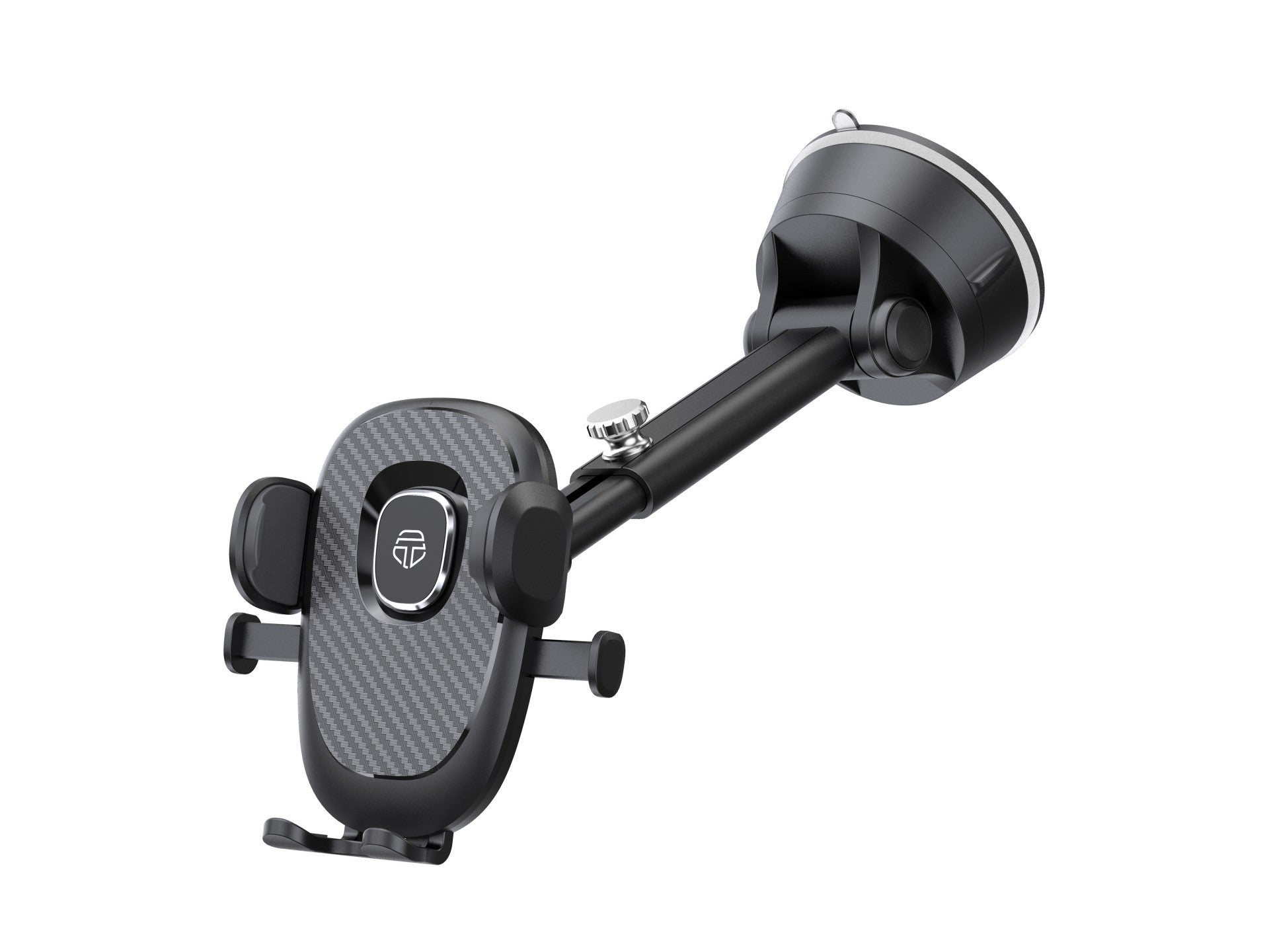 Suporte adesivo para telemóvel para carro Techancy, TI2277, interruptor de um toque, preto