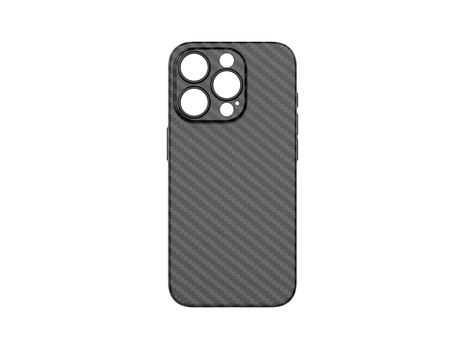 Techancy Ultra Thin Carbon Fiber Phone Case KX5603, Compatible with iPhone 15 Plus, 0.5 mm PP Material.