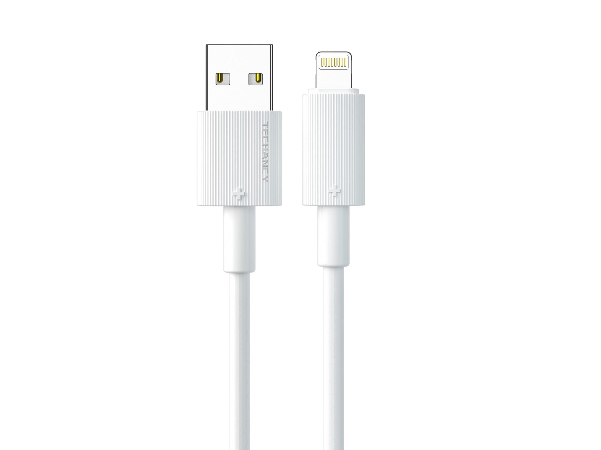 Techancy Cabo De Dados Usb-Lightning Branco TB1768, Comprimento 1m Suporta Corrente De 3A E Transferência De Dados De 480mbps,