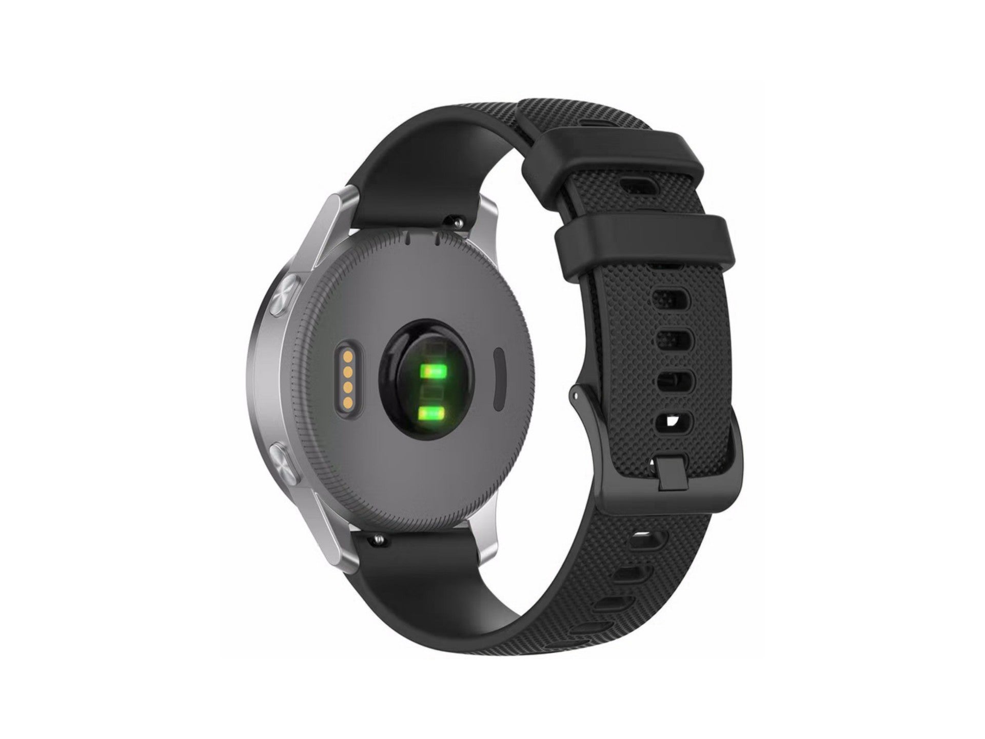 Techancy Pulseira De Relógio Inteligente Preta De 20mm KC2120, Compatível Com Samsung Galaxy Watch/Huawei Watch