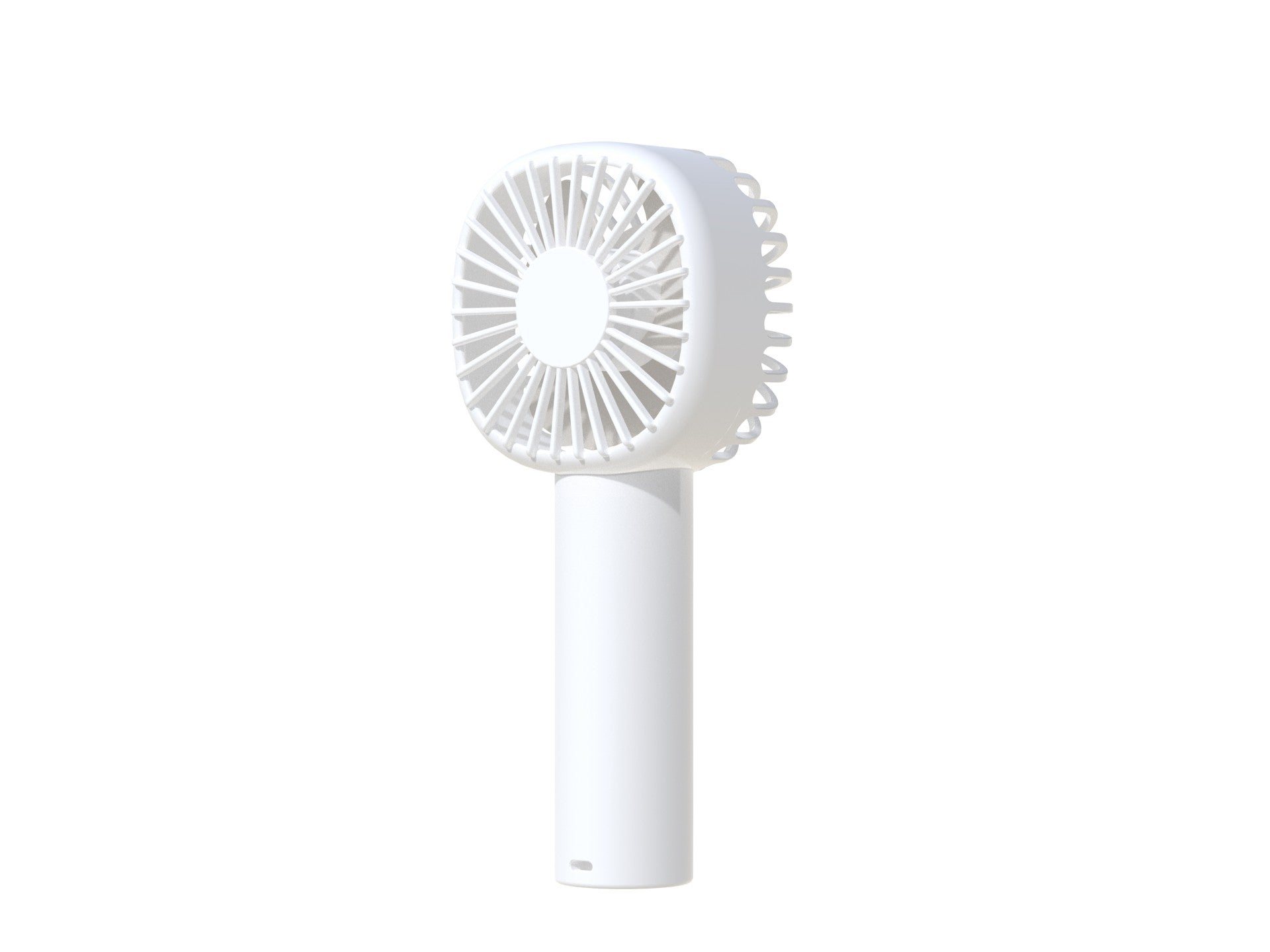 Techancy Mini Ventoinha Usb Branca KL7308 Com Suporte Para Ventoinha, Bateria De Lítio Recarregável, 3 Modos De Velocidade