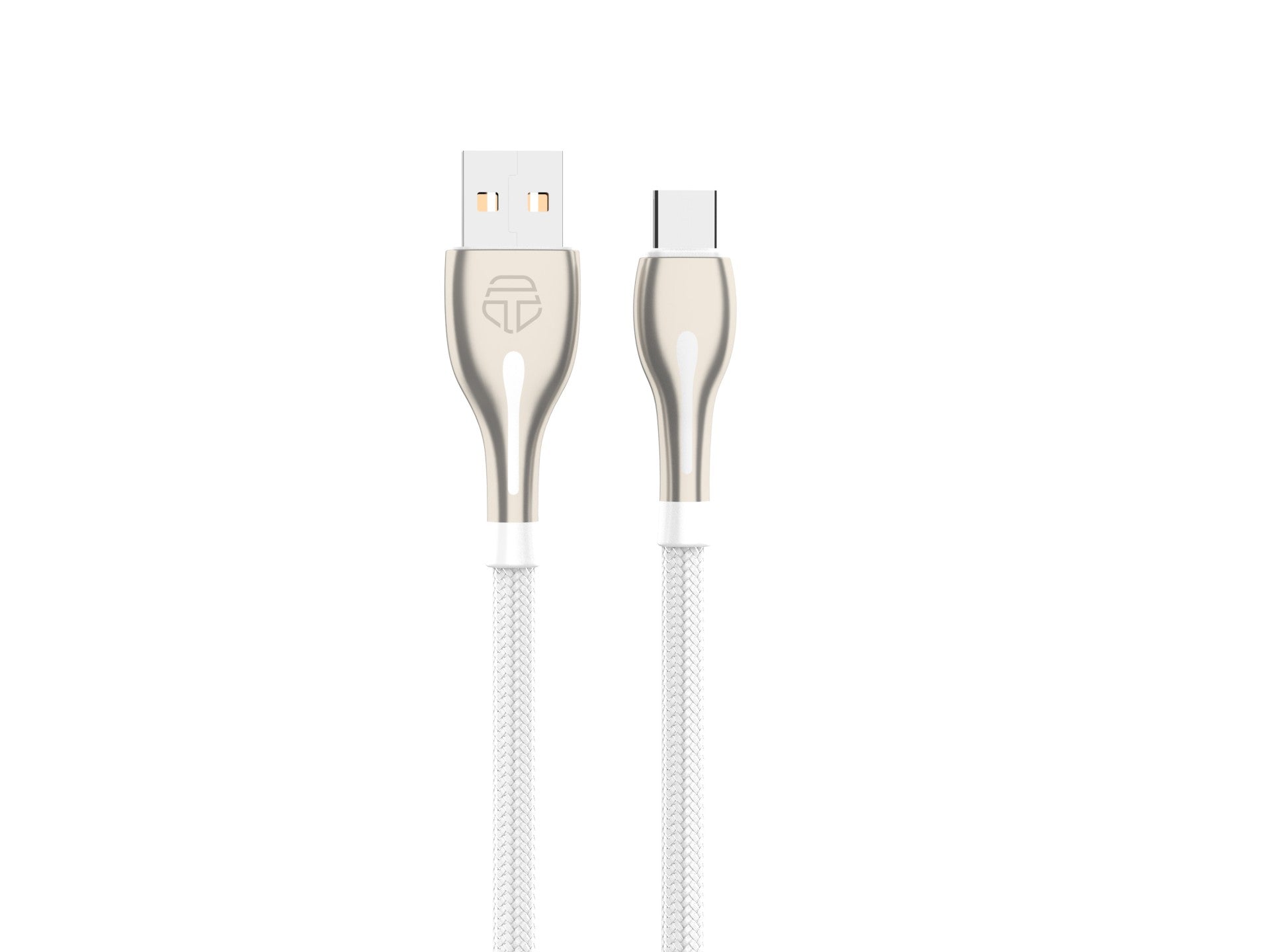 Techancy USB Type-C Metal Data Cable, TB1765, 1 m, 2.4 A, Gray