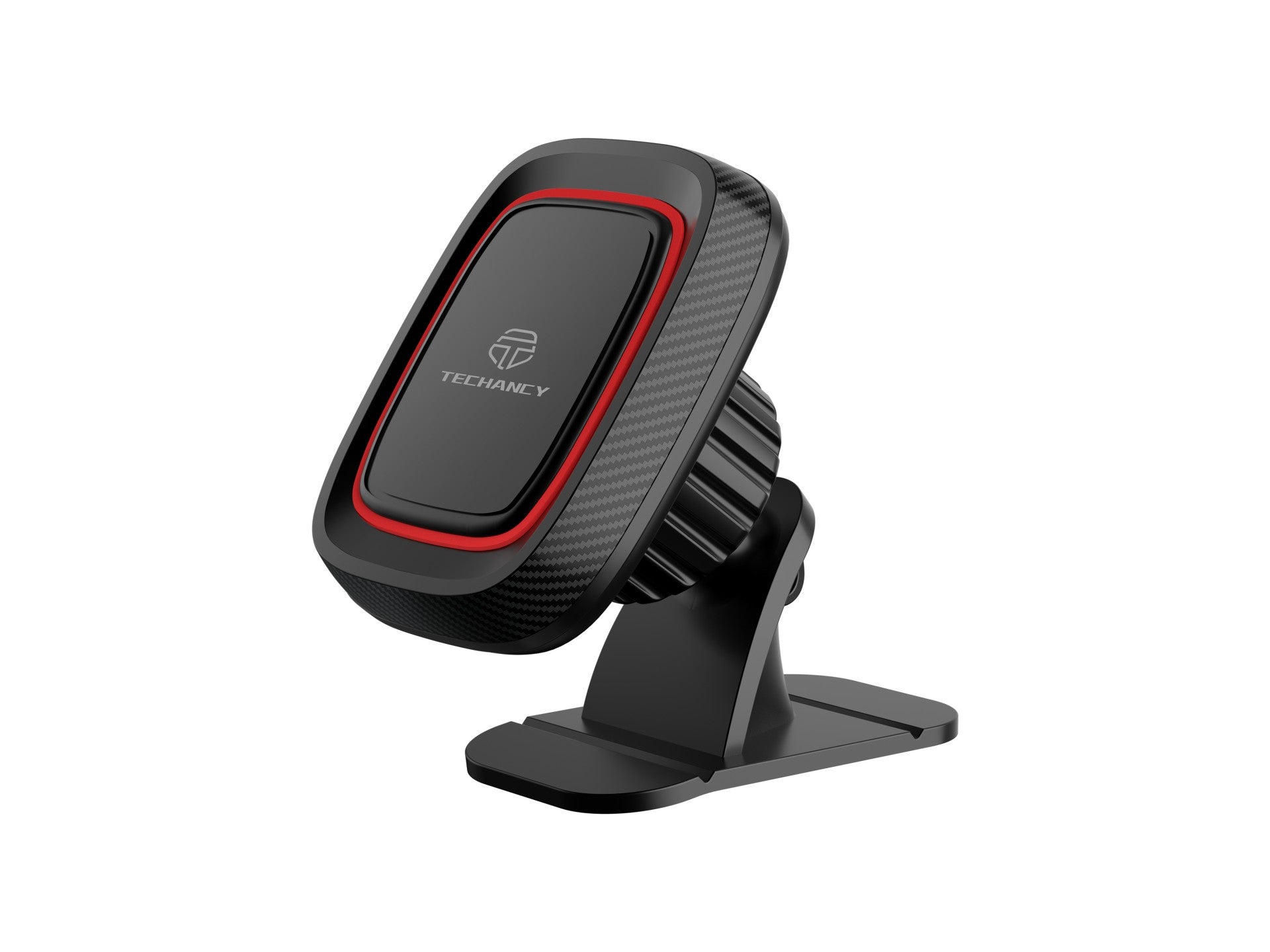 Techancy Suporte Magnético Para Telemóvel Para Automóvel Ti2285, Forte Capacidade De Adsorção Magnética. Preto E Vermelho