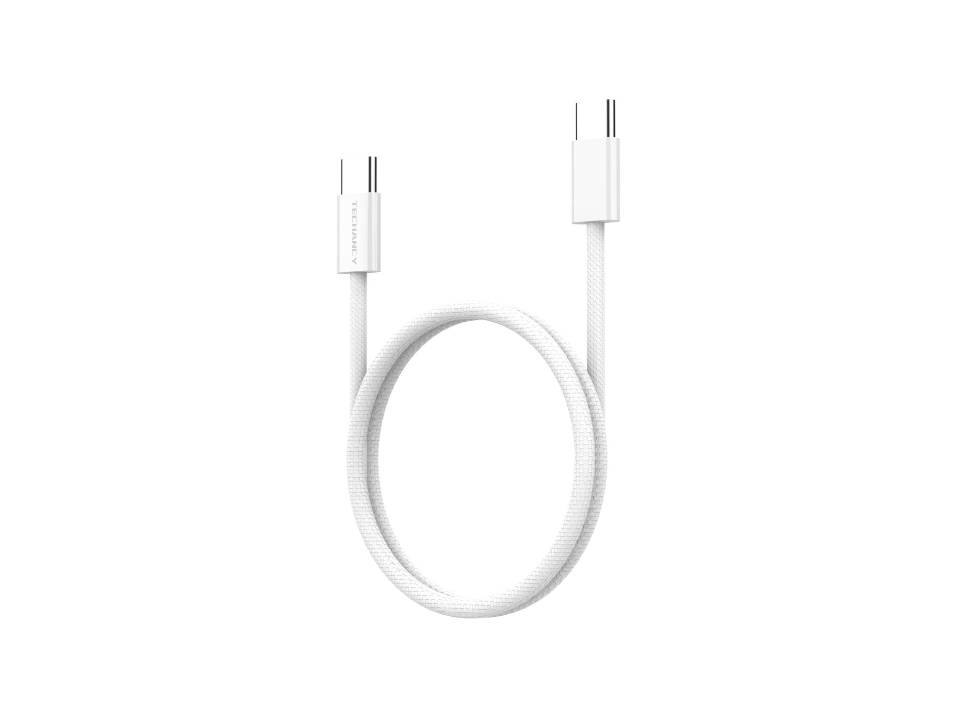 Cable de datos de carga rápida Techancy USB-C a USB-C de 60 W TB1795, 1 m de longitud, trenzado