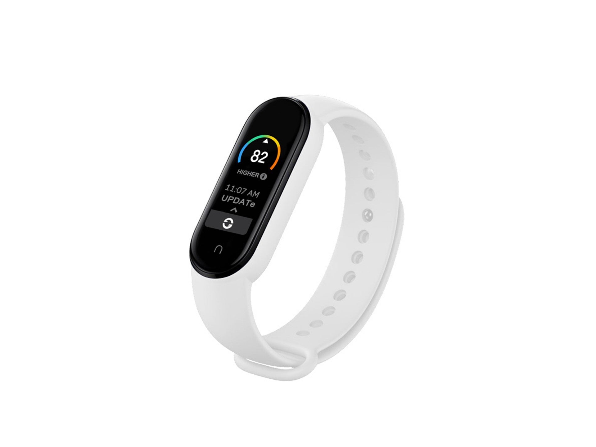 Techancy White Silicone Wristband KC2107, Compatible with Mi7 Smart Band, Made of Silicone, Soft and Comfortable.