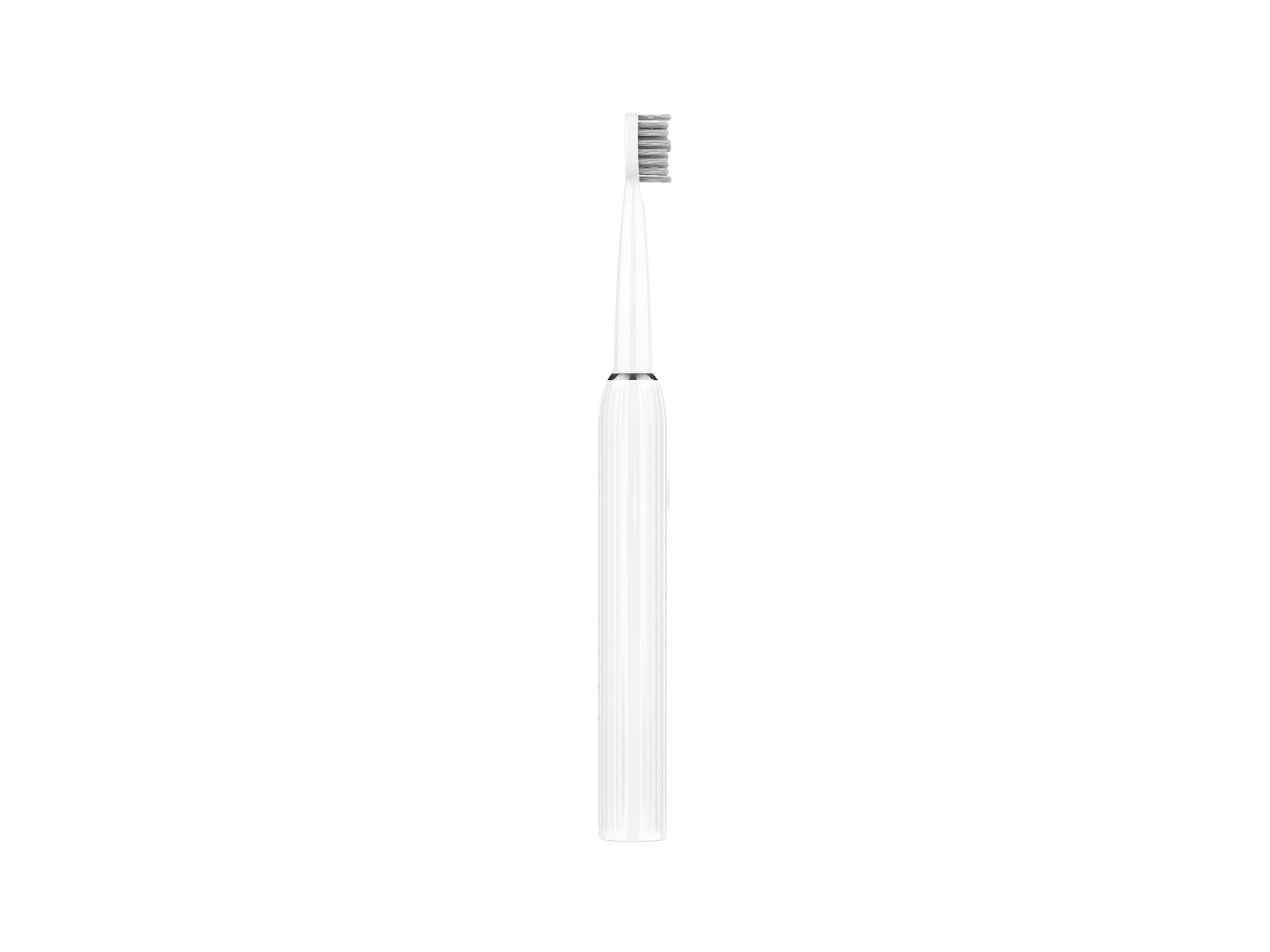 Techancy KH6203 White Electric Toothbrush, IPX7 Waterproof, Replaceable Brush Head, Rechargeable Battery