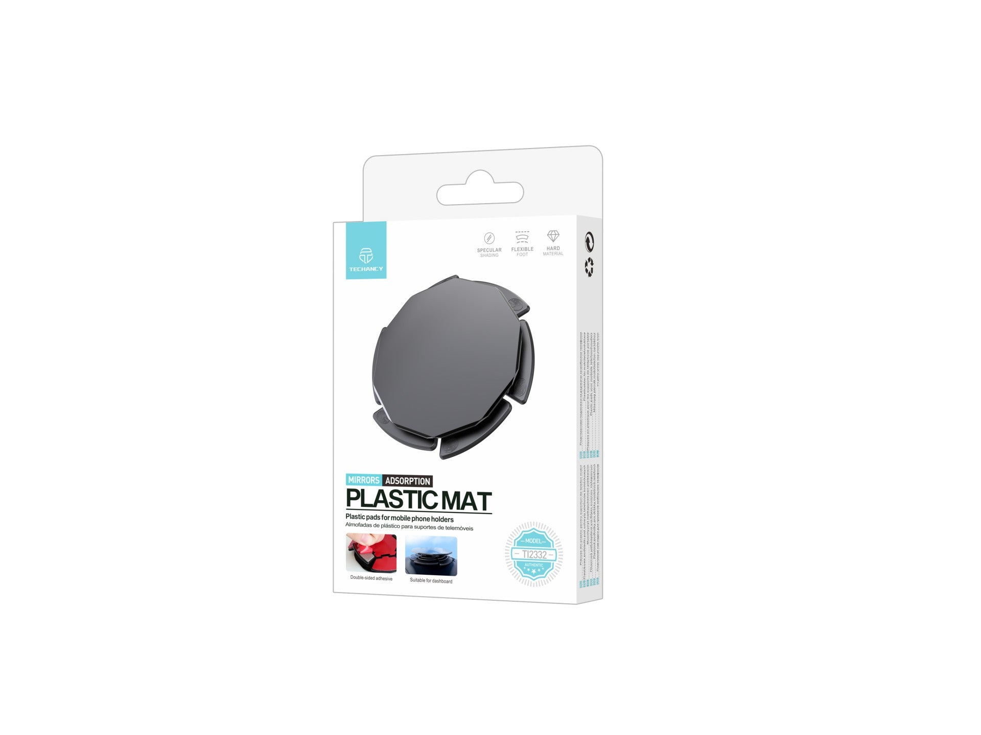 Techancy Almofada De Plástico Para Suporte De Telemóvel Preto Ti2332 Para O Painel De Instrumentos Do Carro Para Aumentar A Aderência.