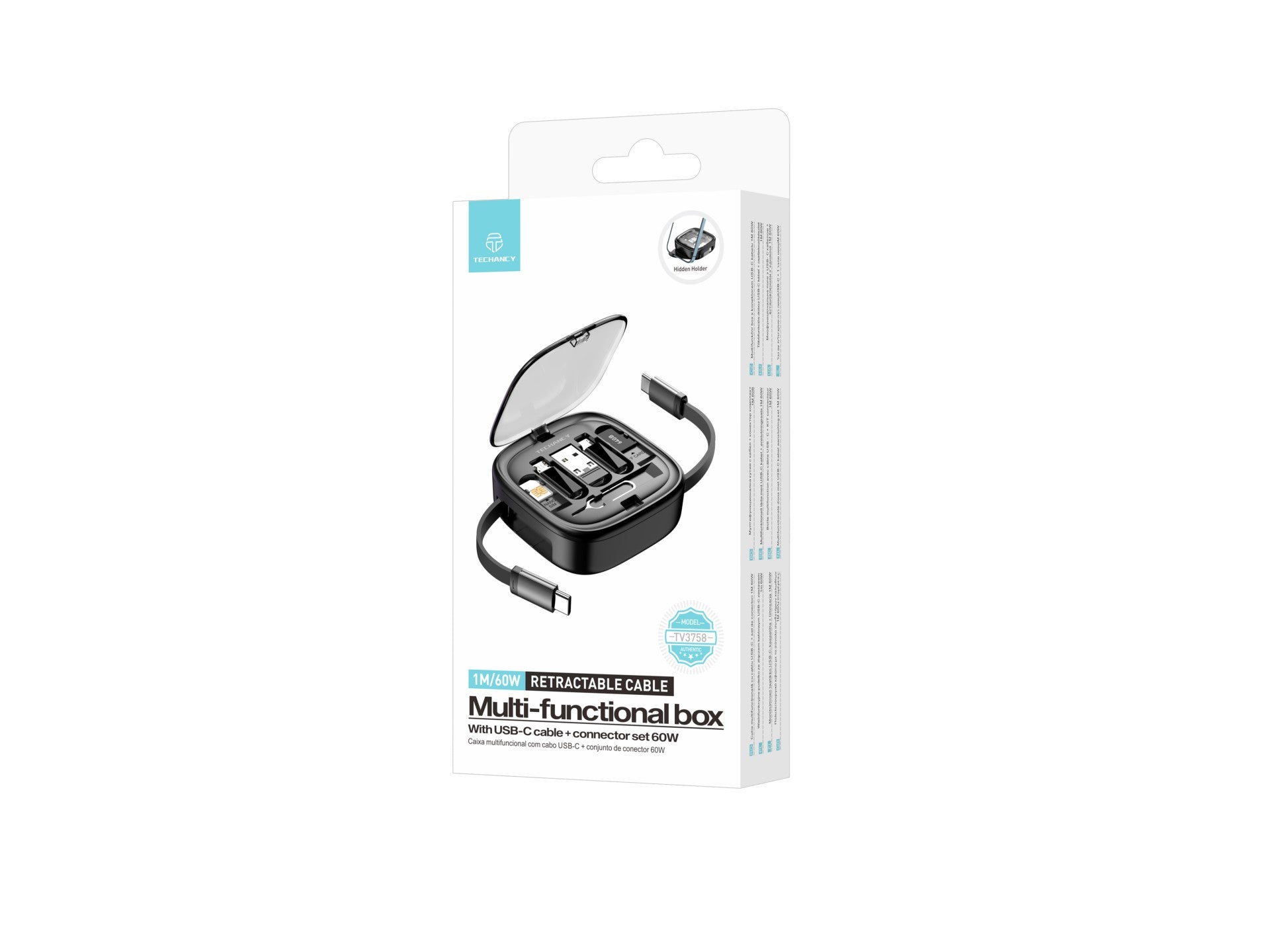 Techancy Multifunction OTG Data Cable Kit TV3758, Multiple Combinations for Combining, Charging and Transferring/Storing Data