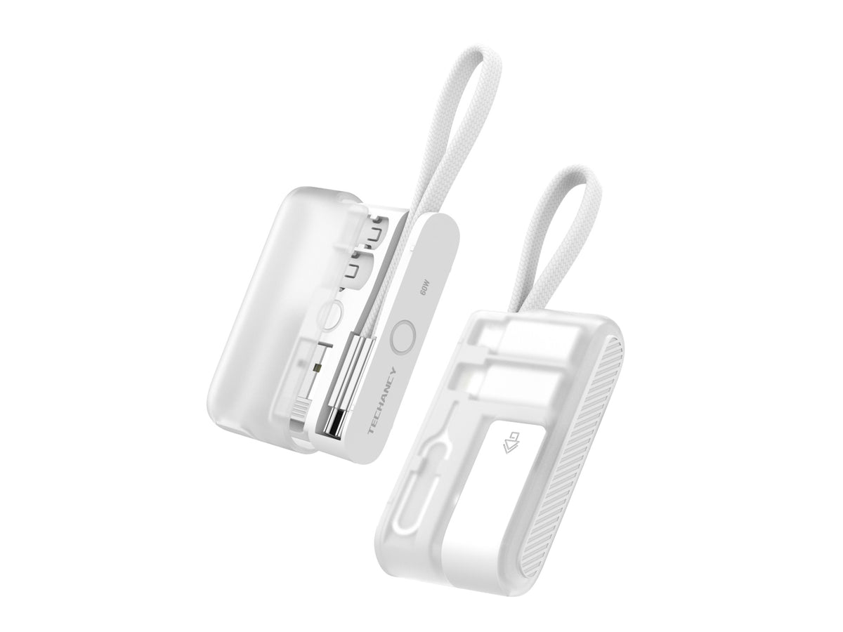 Kit com Cabo USB-C 60W TECHANCY TV3745, 30 cm, Estojo com Suporte Dobravel, Adaptadores Micro USB e Lightning
