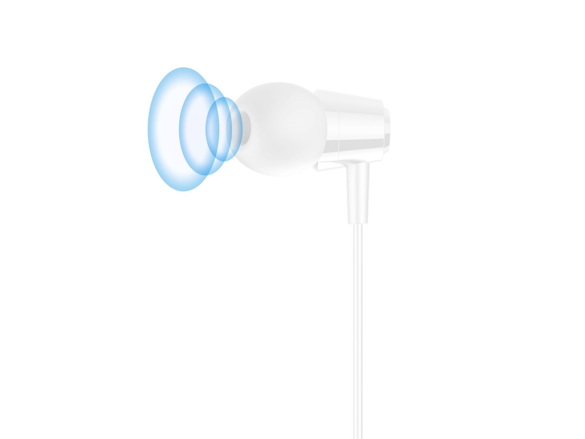 Techancy Wired In-Ear Headphones 3.5mm TD8025 Stereo Comfortable Clear Sound with In-Line Control for Mobile Phone and Tablet