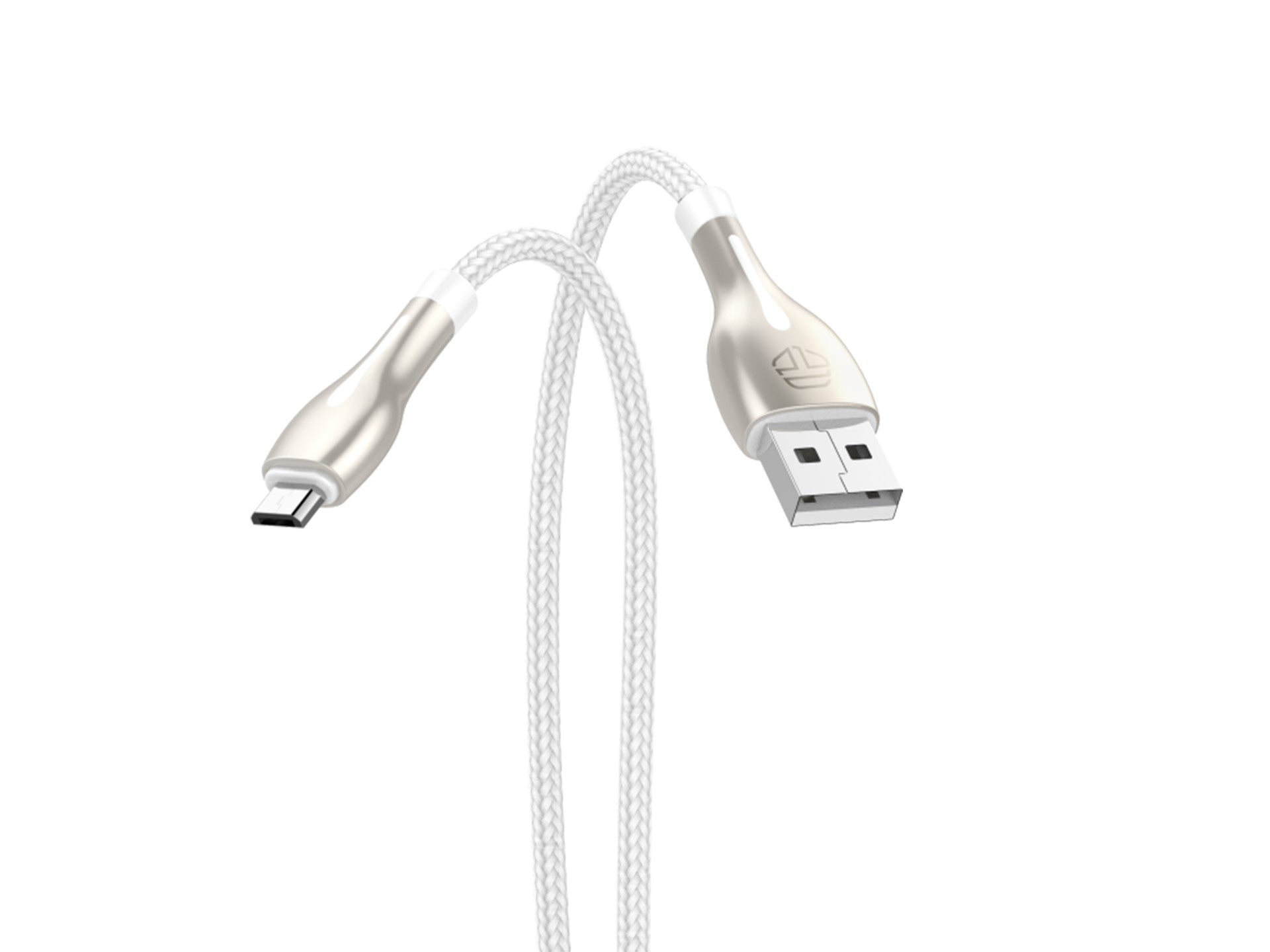 Metal Techancy USB-Micro data cable, TB1765, 1 m, 2.4 A, gray