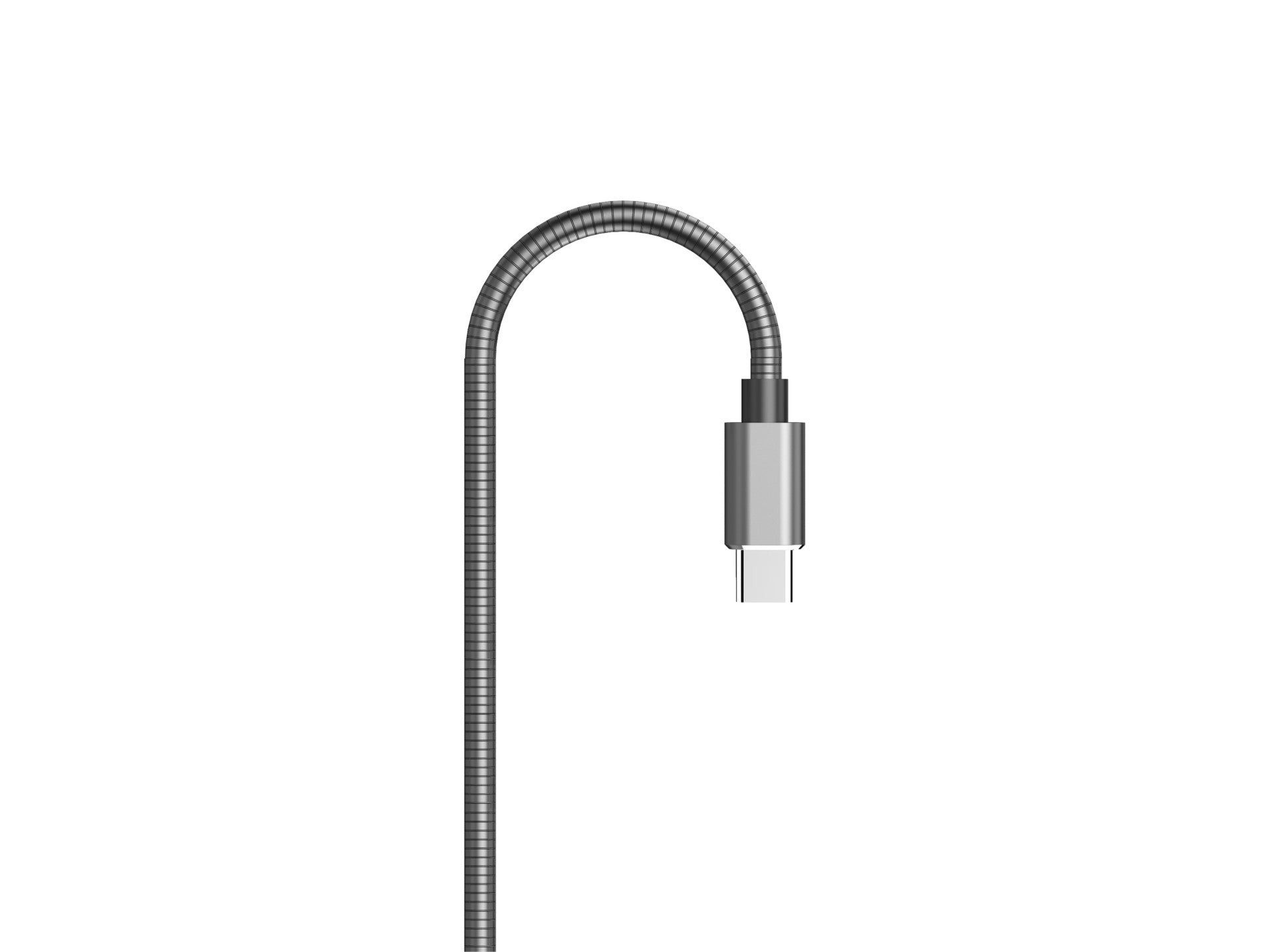 Techancy Cabo De Dados De Alumínio 1m  TB1662, Design Totalmente Metálico, Usb-Tipo C, Carregamento De 2,4a.