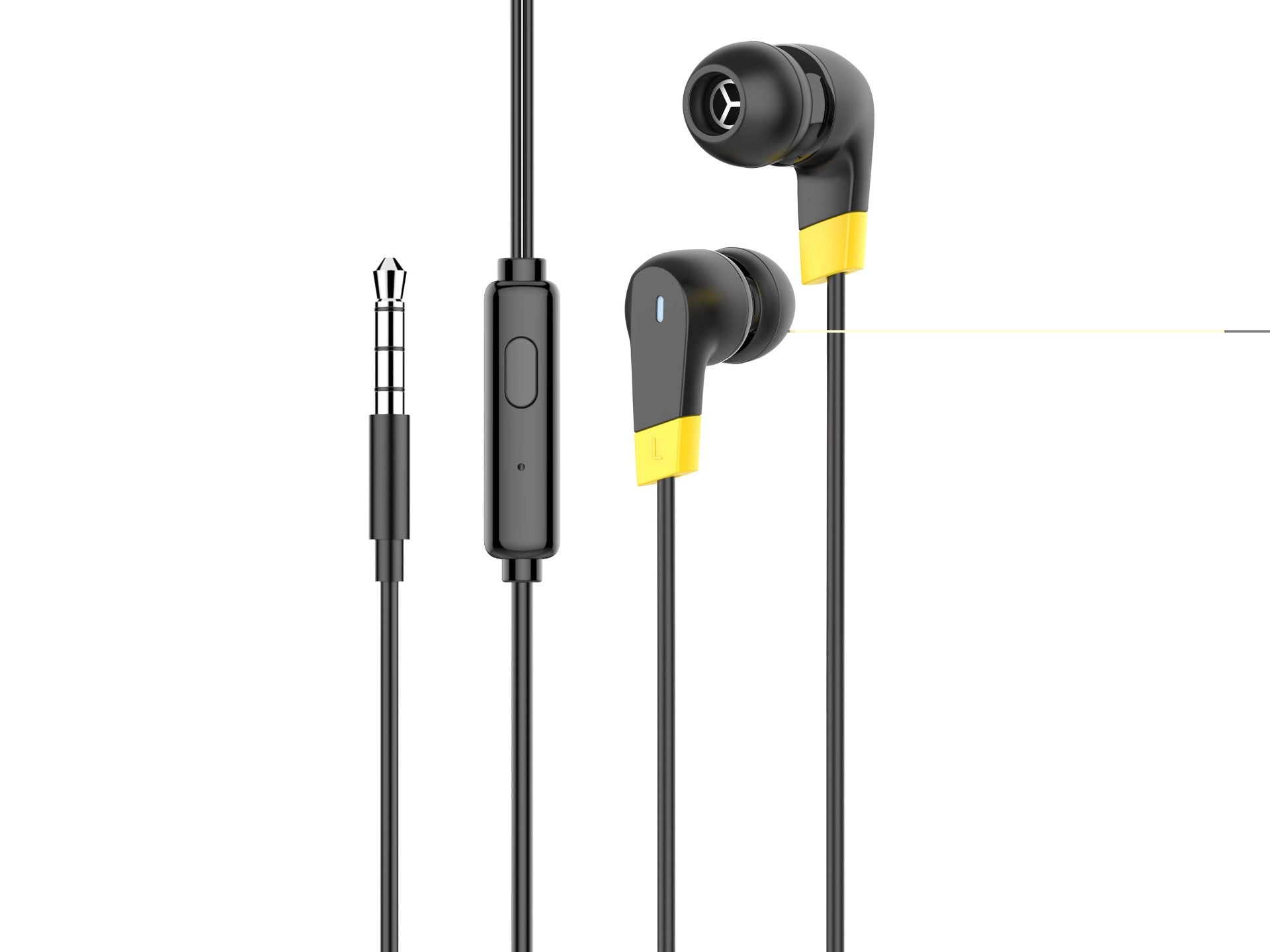 Auriculares estéreo Techancy TD8054, 1,2 metros, 3,5 mm, sonido nítido, cómodos de llevar, color negro