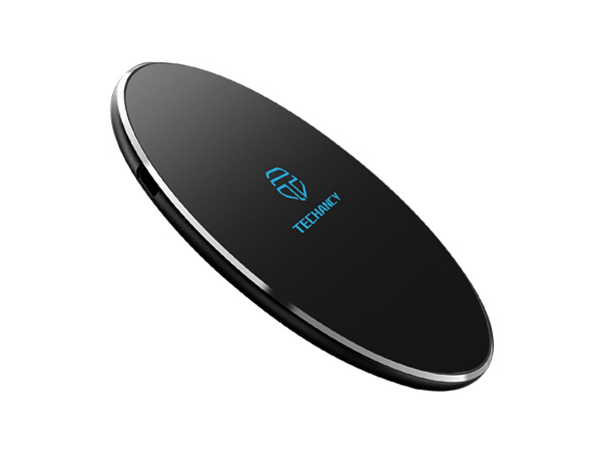 Techancy 10W Wireless Charger for Mobile Phones, TF2770, Compatible with Android and Apple Phones, Black