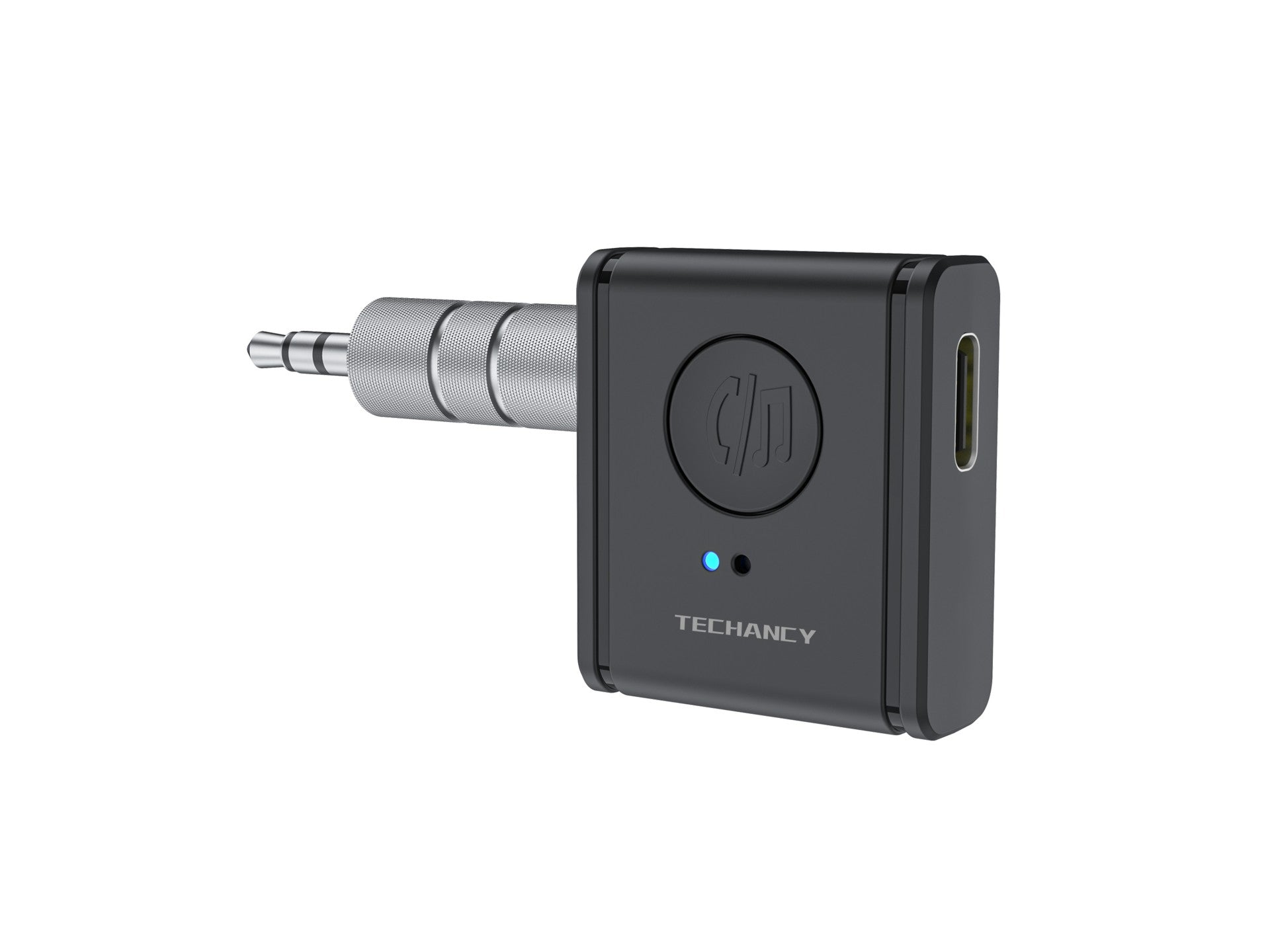 Techancy Receptor AUX Sem Fios TQ5908 Bluetooth 5.3, Audio Carro, Som Casa, Auriculares, Compacto e Portatil