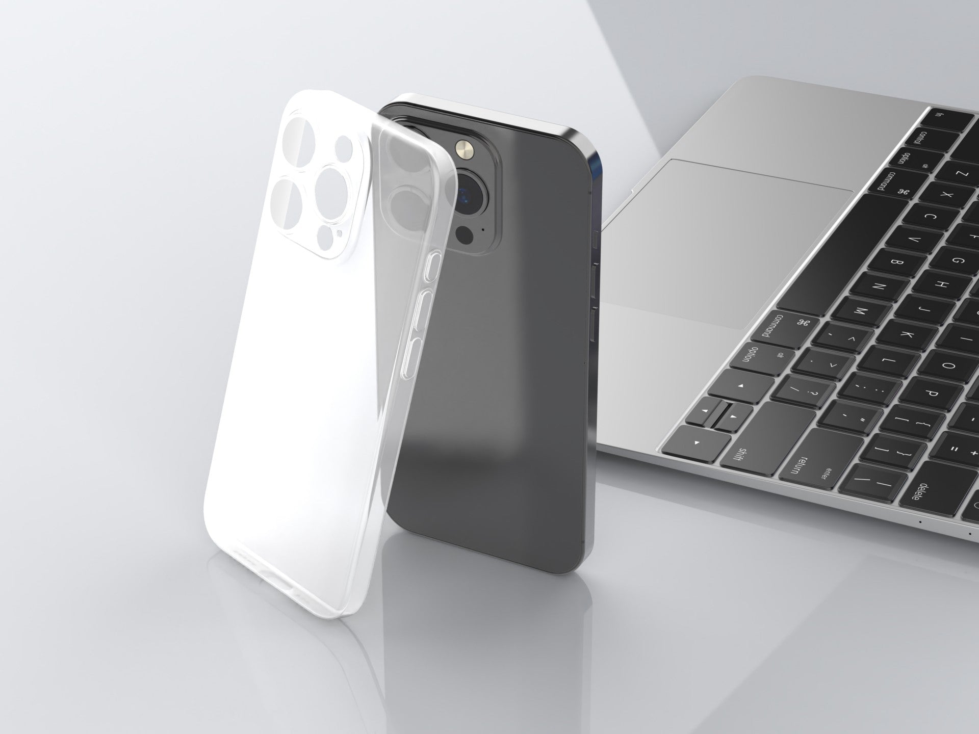 Techancy Capa Para Telemóvel Ultrafina Cor Transparente KX5605, Compatível Com O Telemóvel Iphone 15 Plus, Material Pp De 0,5 Mm.