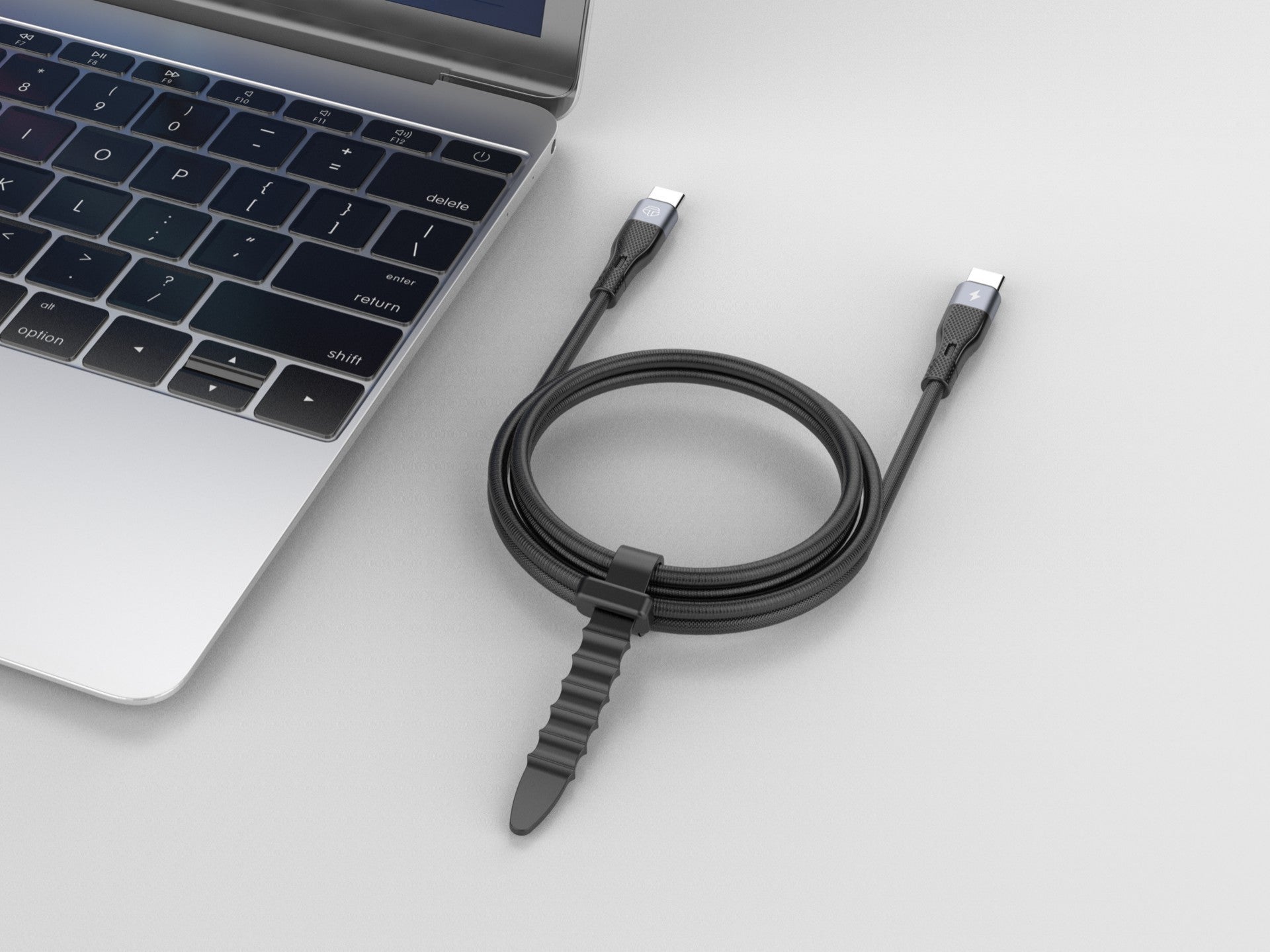 Techancy Cabo de carregamento rápido PD USB C para USB C Preto TB1779, carregamento rápido de 60 W, comprimento 1 m